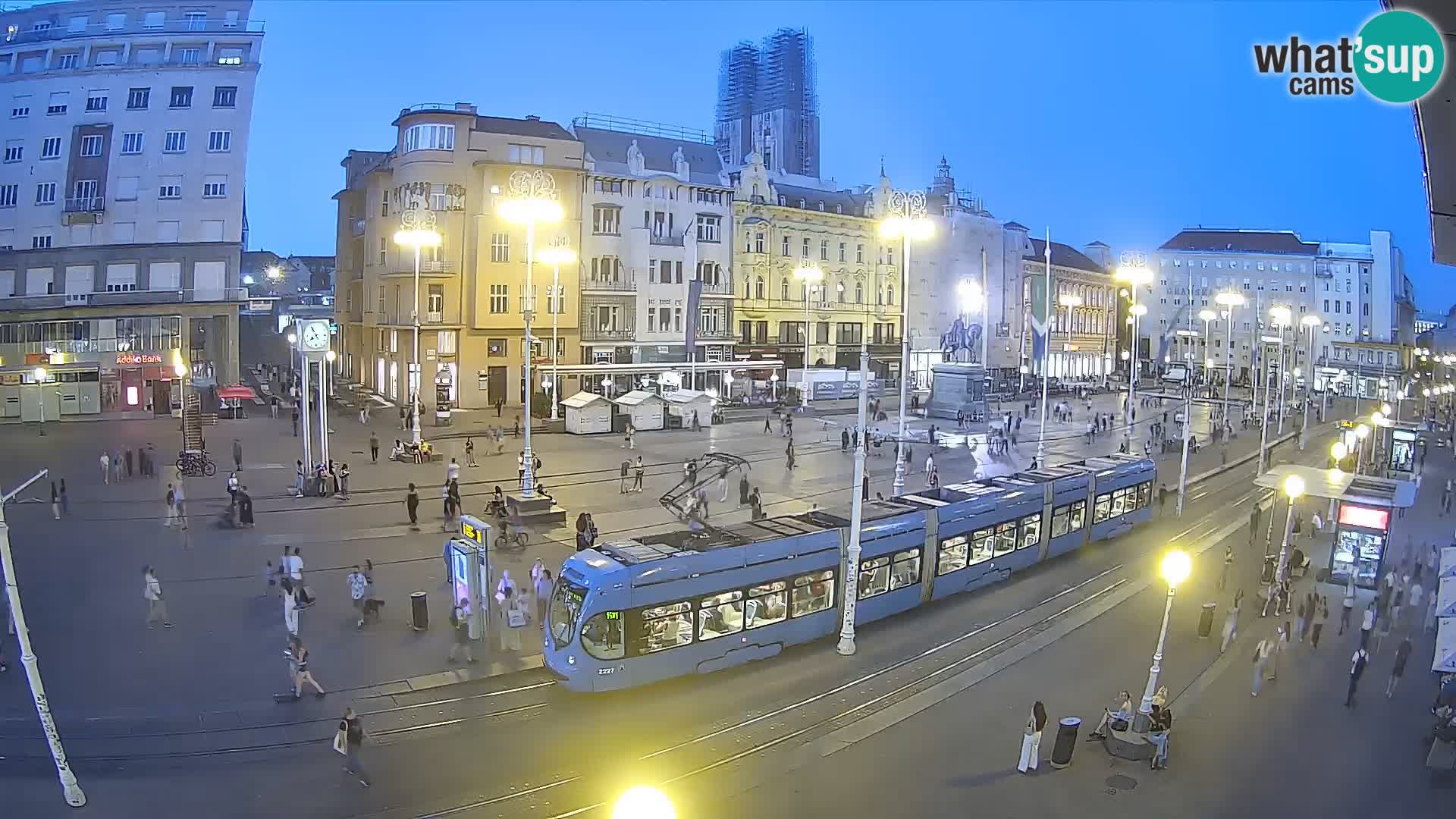 Webcam Zagabria Ban Jelacic piazza | Croazia