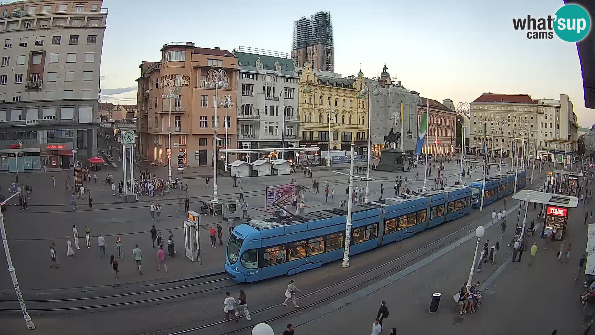 Webcam Zagreb Bana Jelačića square | Croatia
