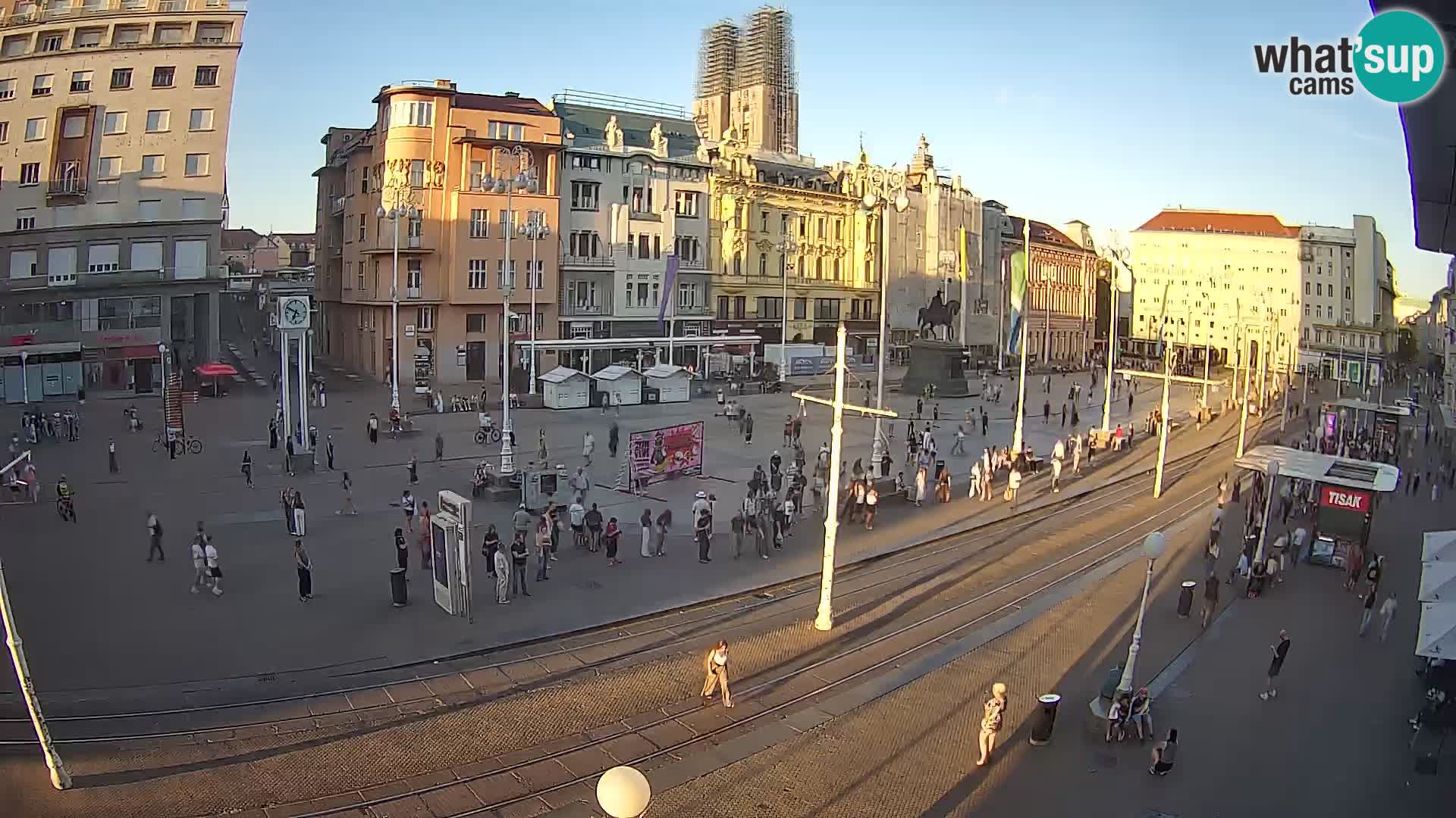 Live Cam Zagreb Ban Jelačić place | Croatie