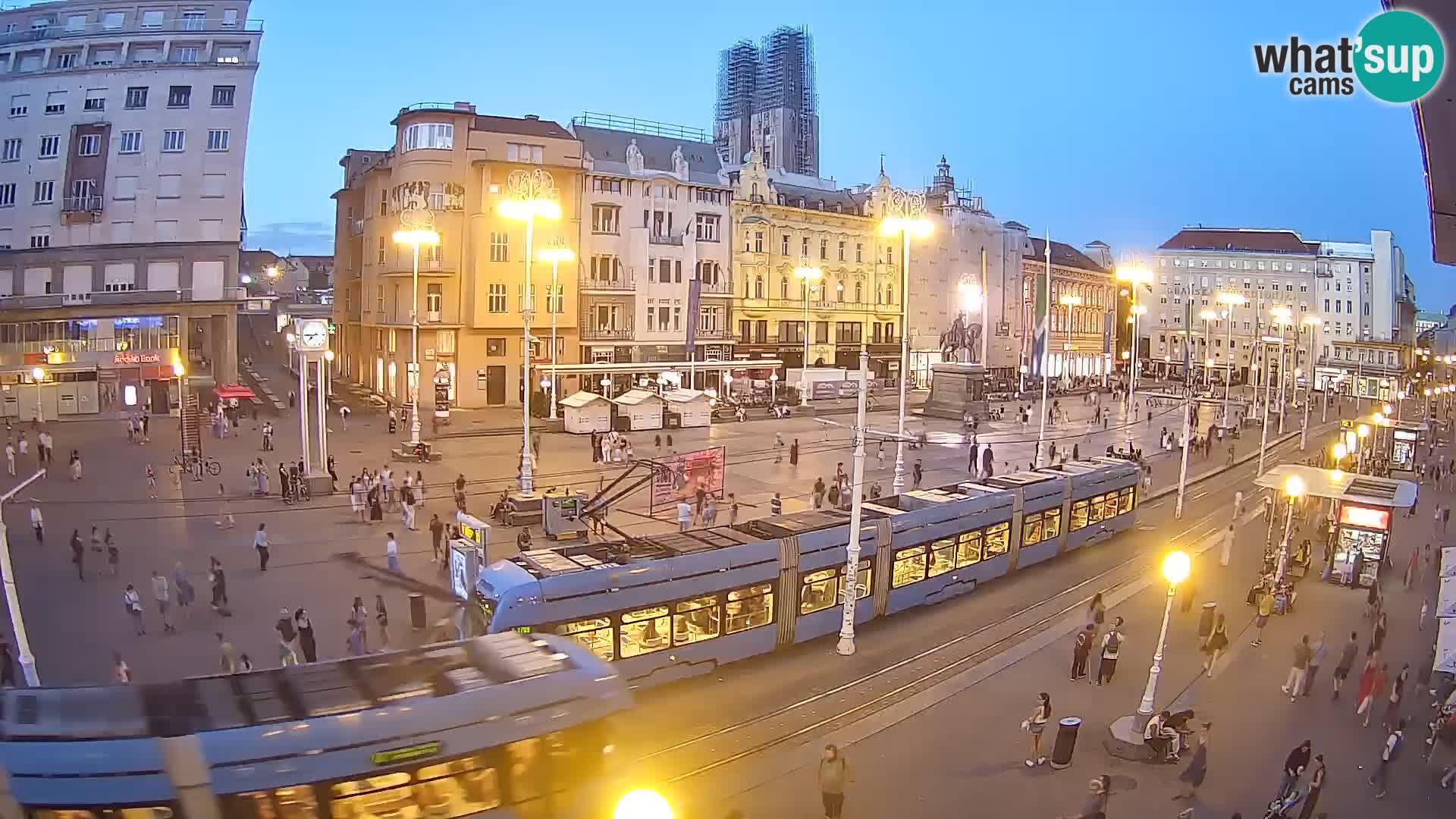 Zagreb webcam Ban Jelacica Platz | Kroatien