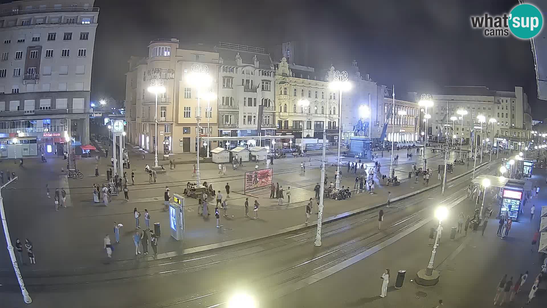Zagreb webcam Ban Jelacica Platz | Kroatien
