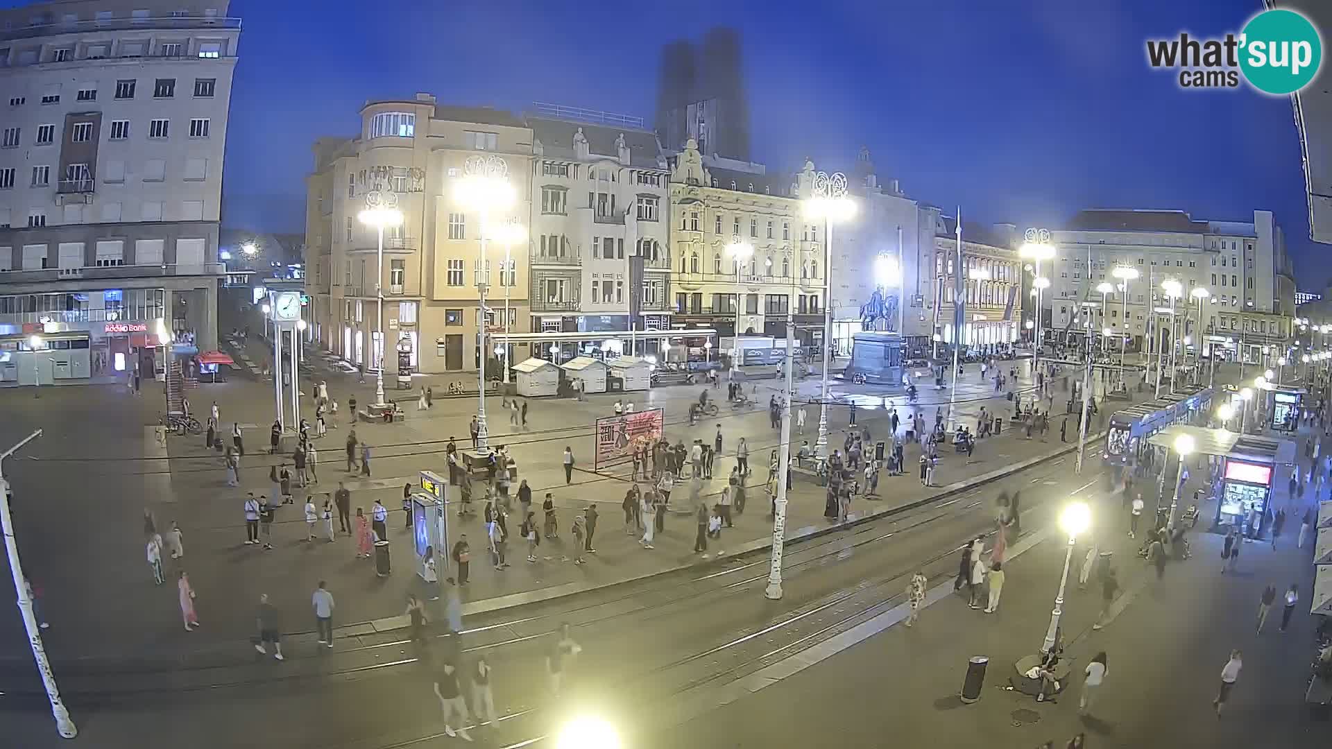 Zagreb webcam Ban Jelacica Platz | Kroatien