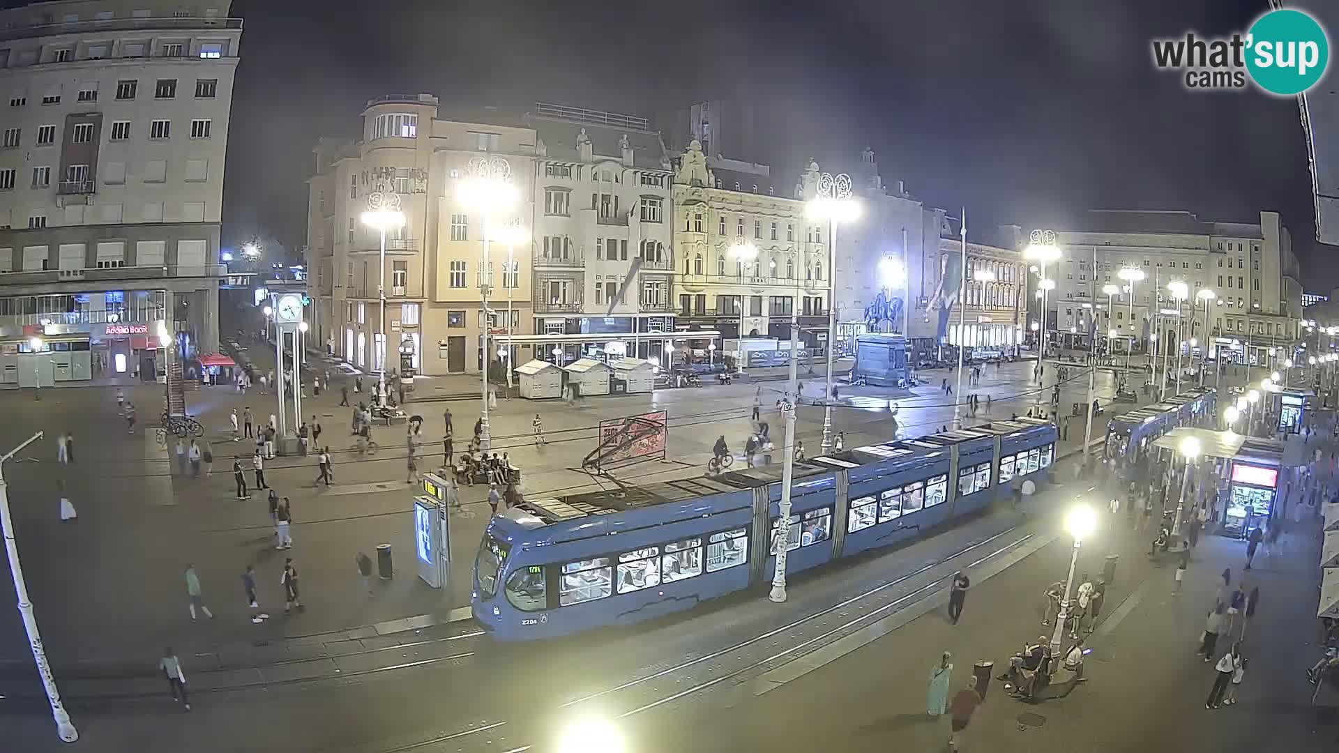 Zagreb webcam Ban Jelacica Platz | Kroatien