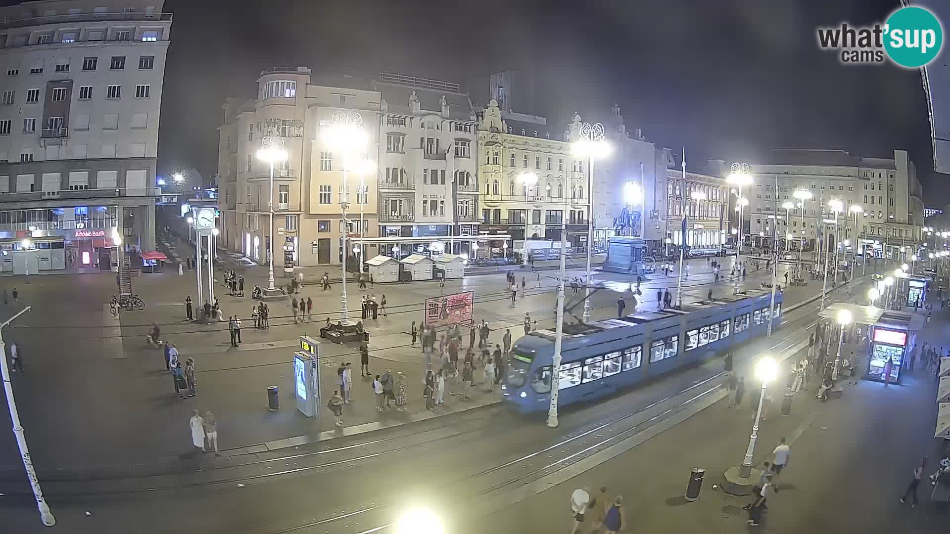 Zagreb webcam Ban Jelacica Platz | Kroatien