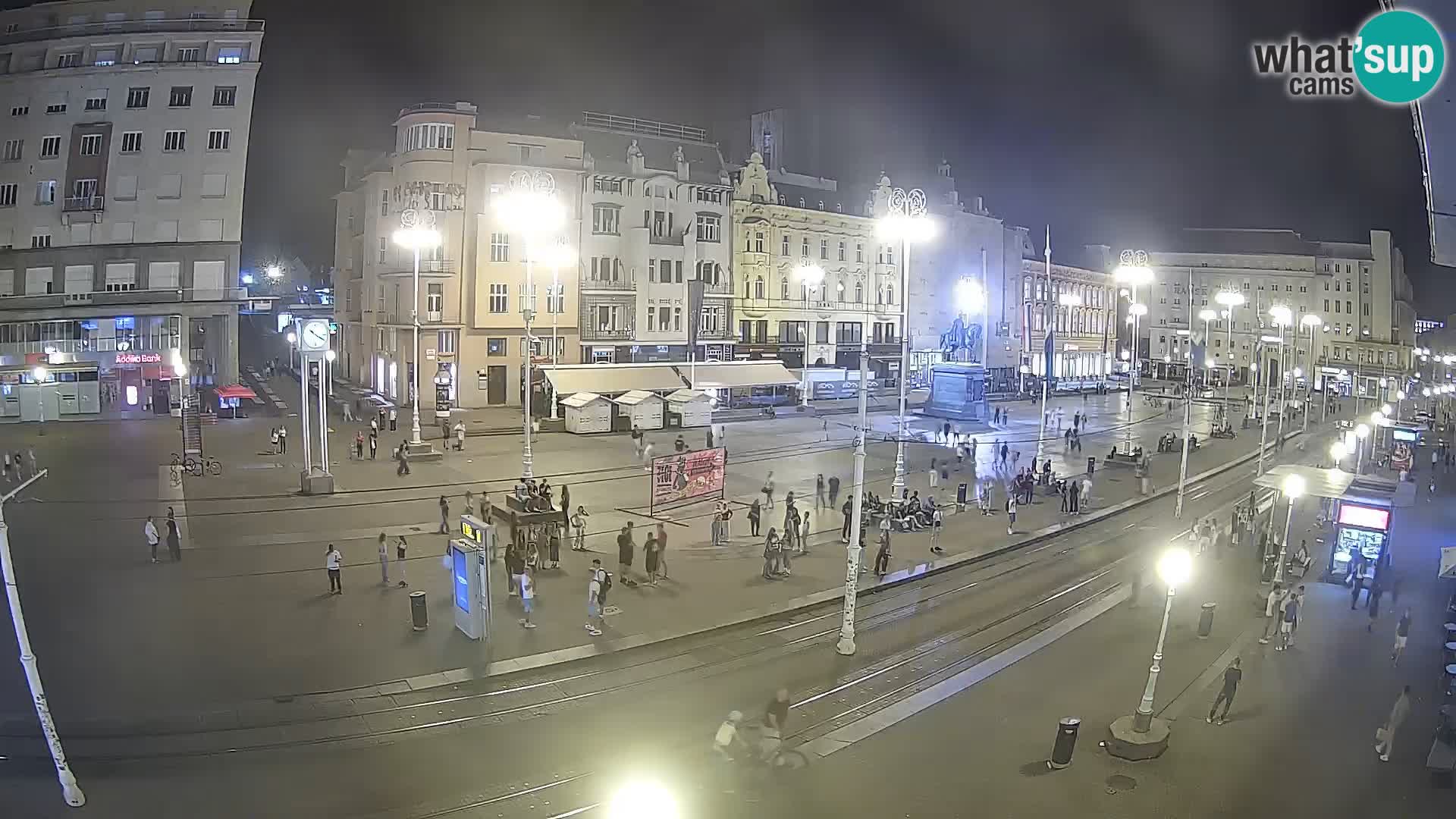 Webcam Zagreb Bana Jelačića square | Croatia