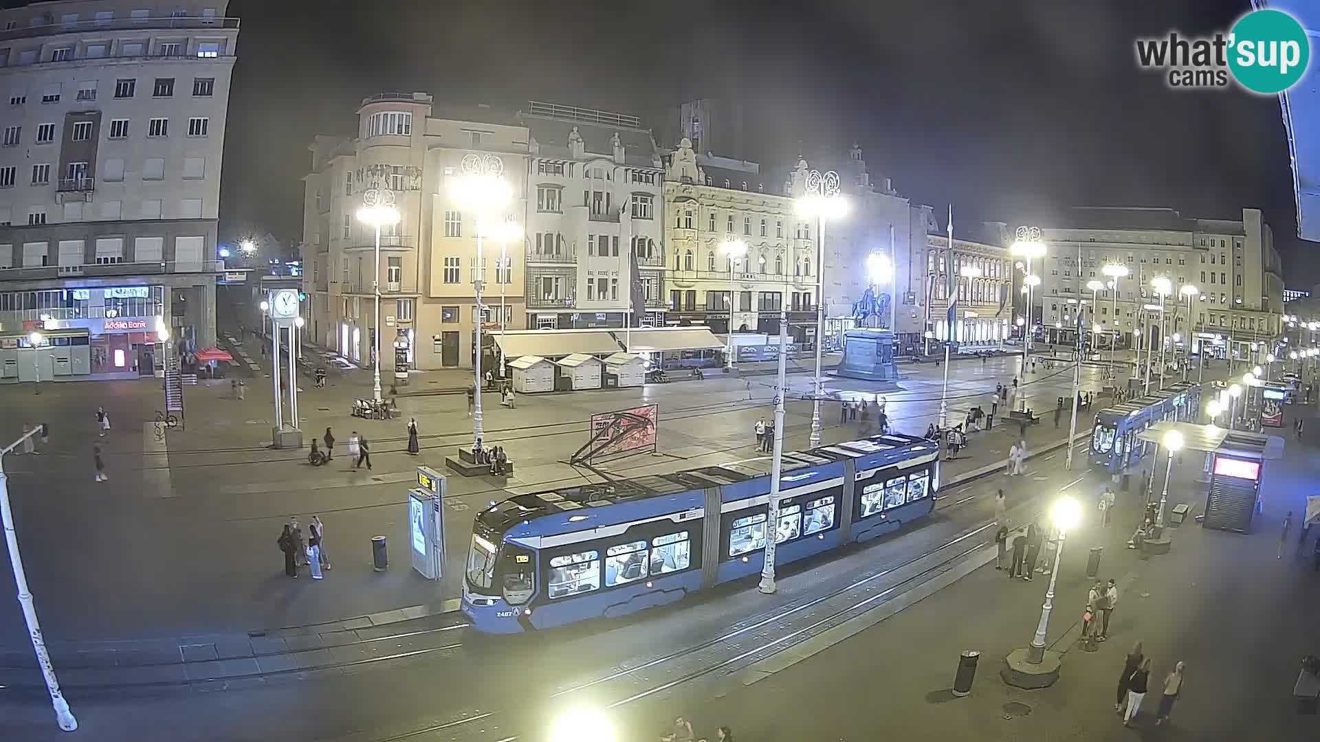 Zagreb webcam Ban Jelacica Platz | Kroatien