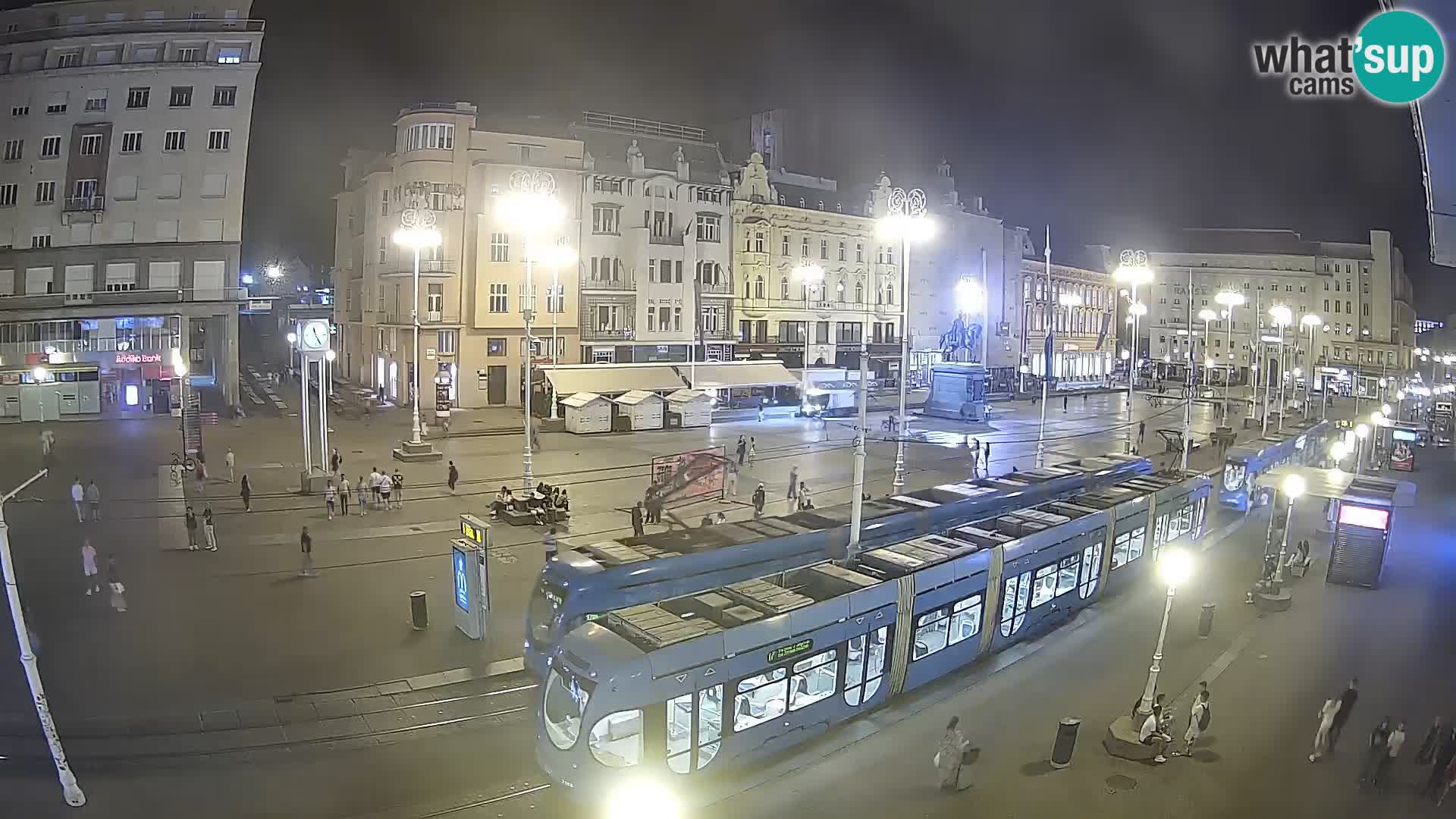 Zagreb webcam Ban Jelacica Platz | Kroatien