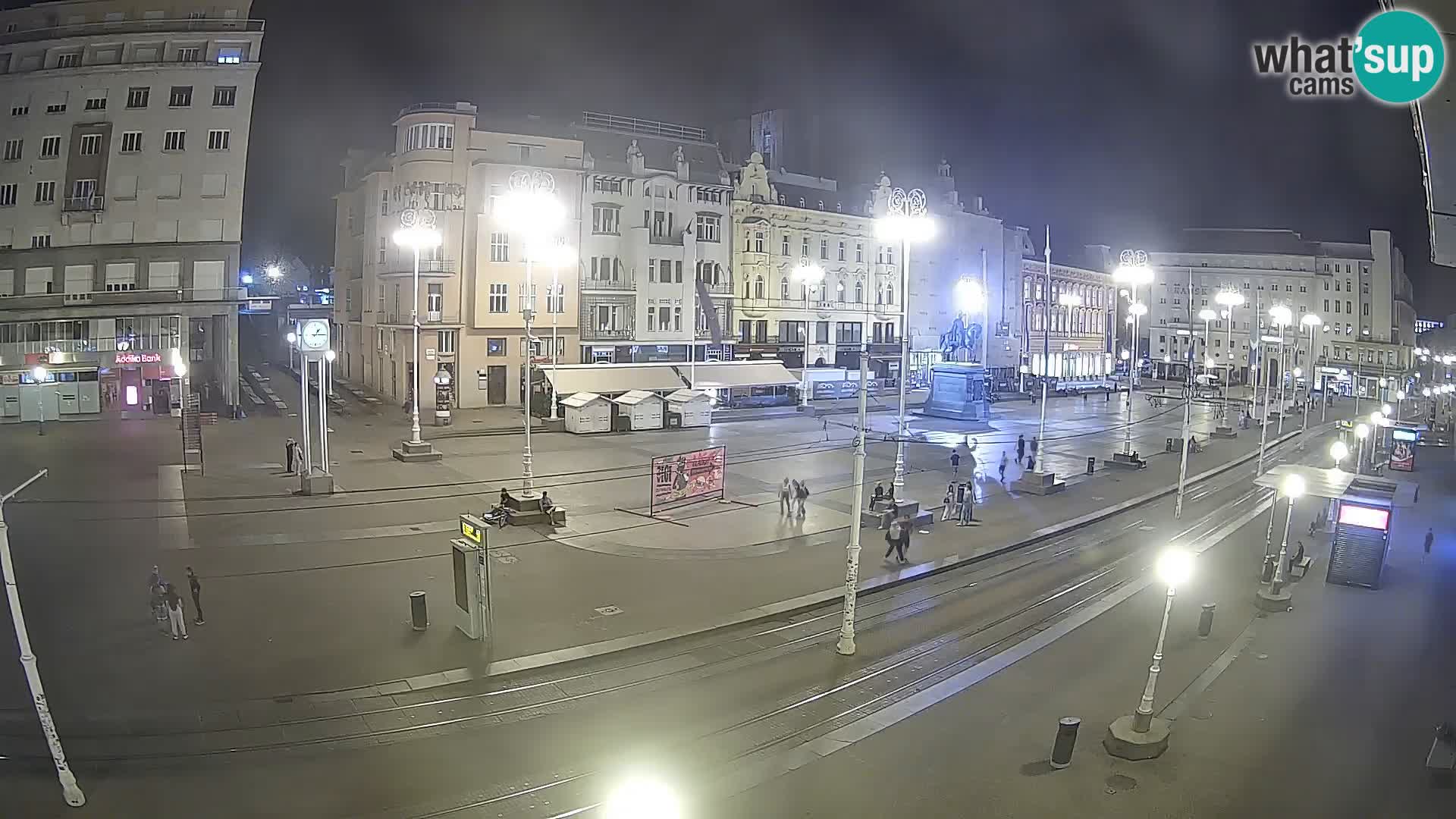 Webcam Zagreb Bana Jelačića square | Croatia
