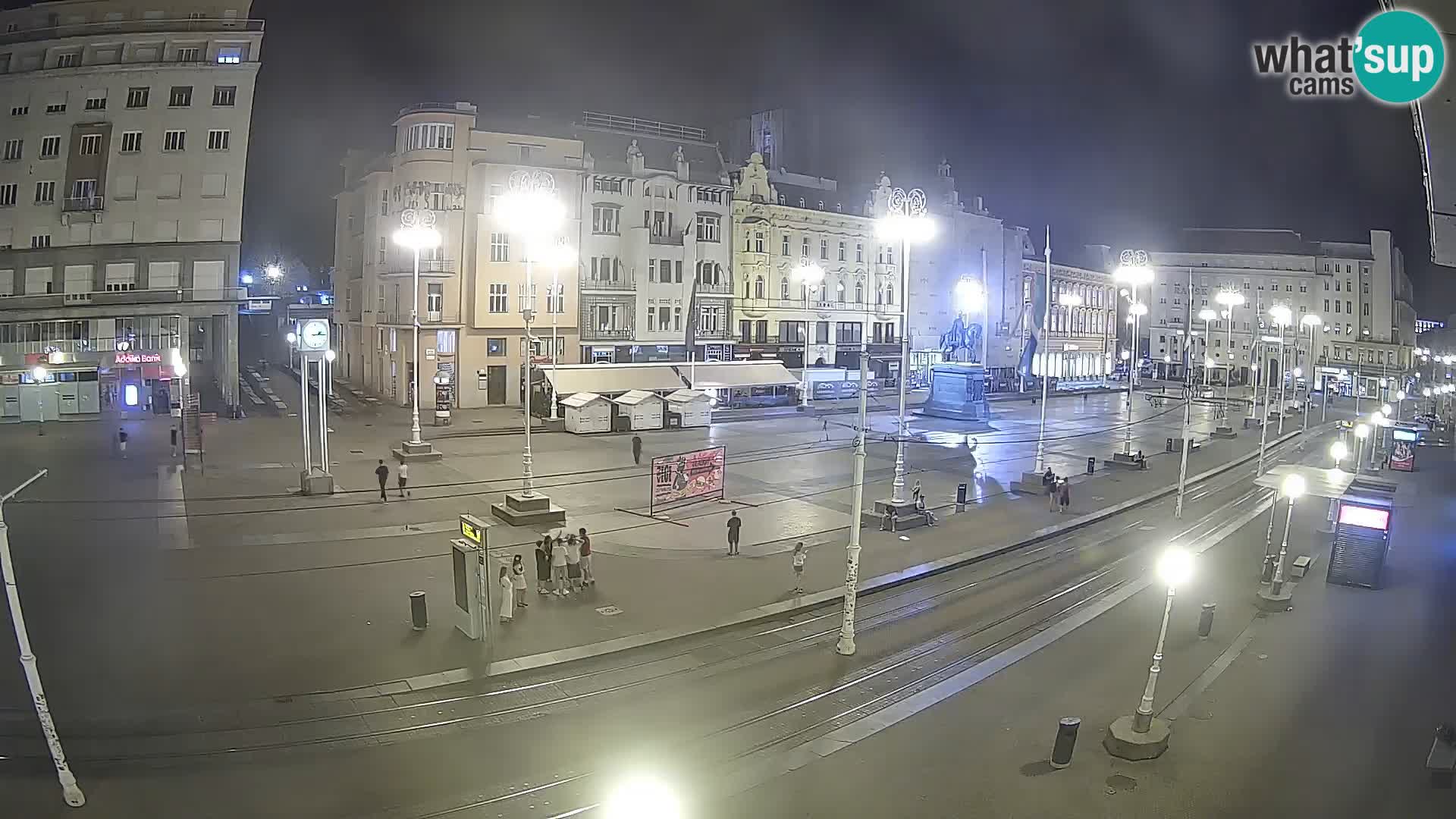Zagreb webcam Ban Jelacica Platz | Kroatien