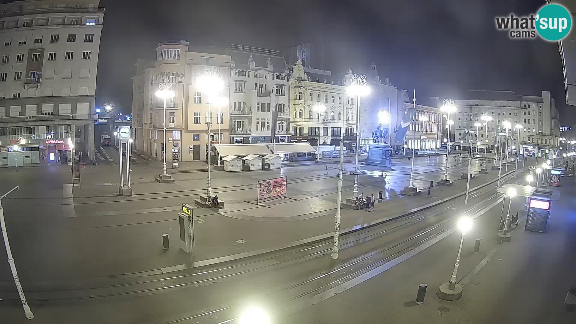 Zagreb webcam Ban Jelacica Platz | Kroatien
