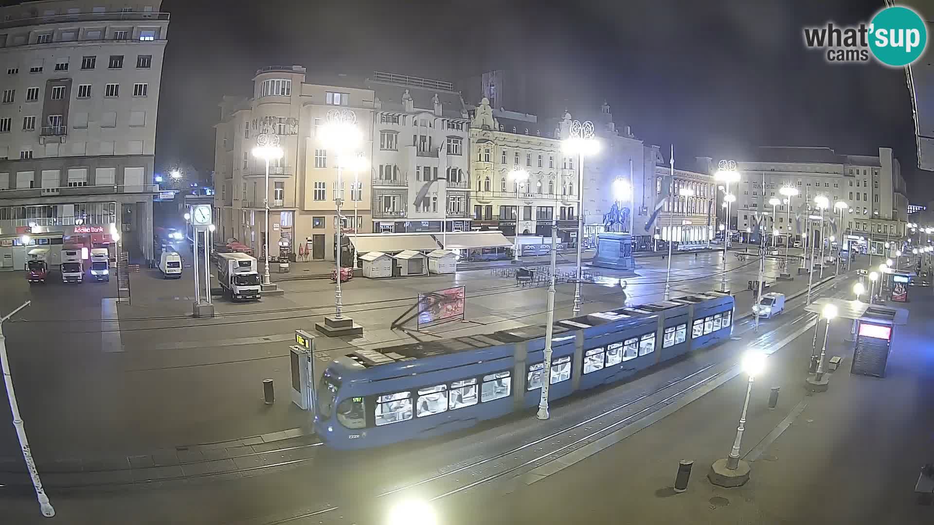Webcam Zagreb Bana Jelačića square | Croatia