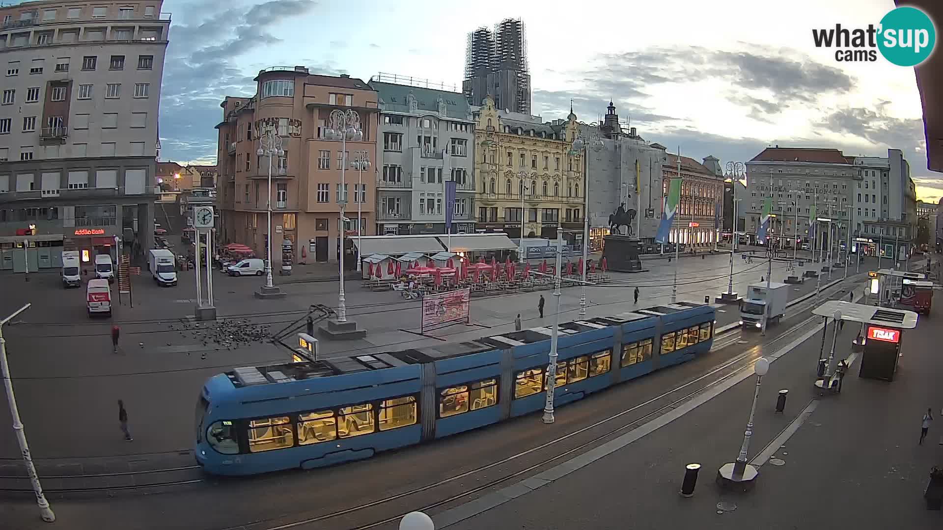 Zagreb webcam Ban Jelacica Platz | Kroatien
