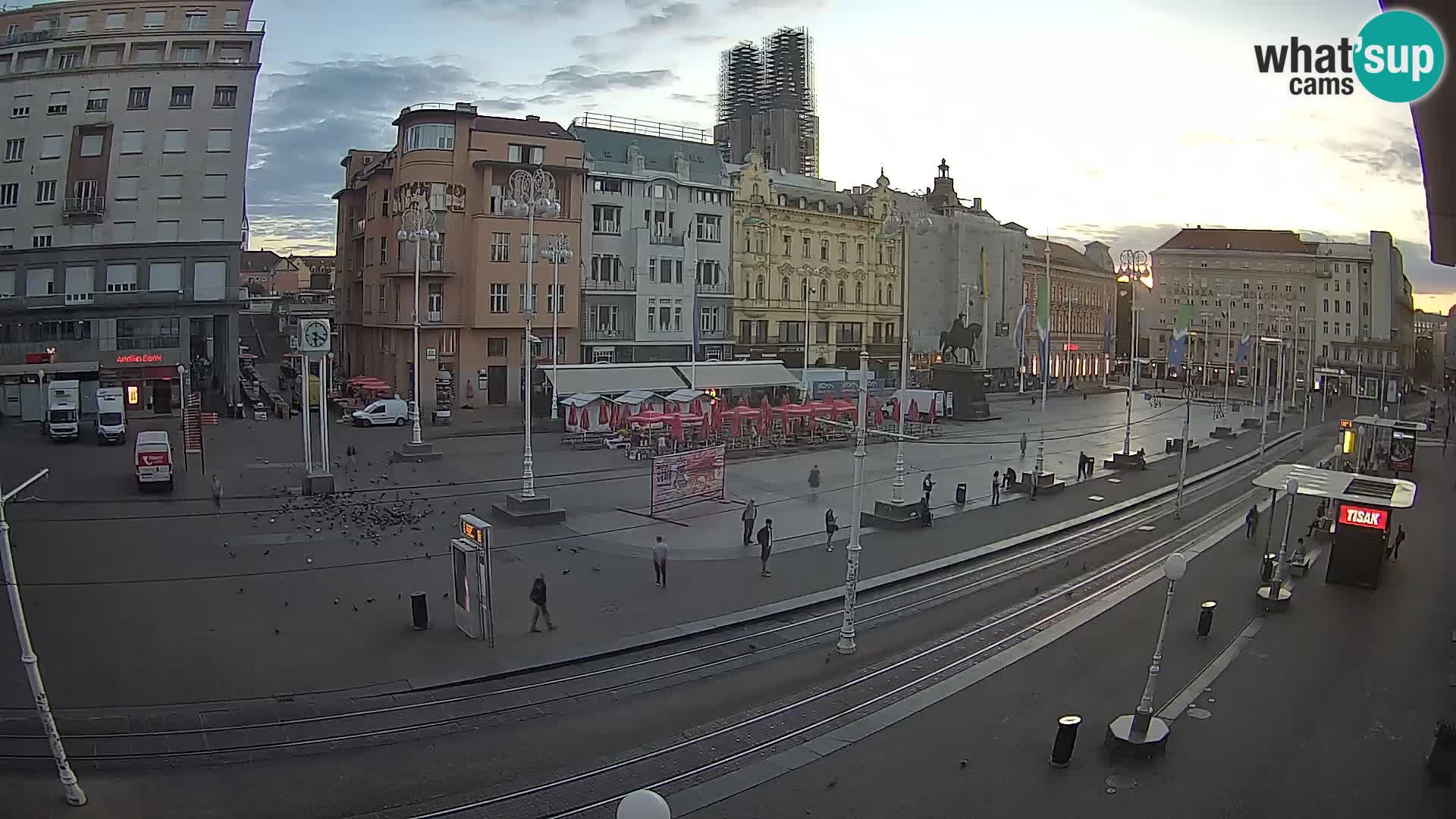 Webcam Zagabria Ban Jelacic piazza | Croazia
