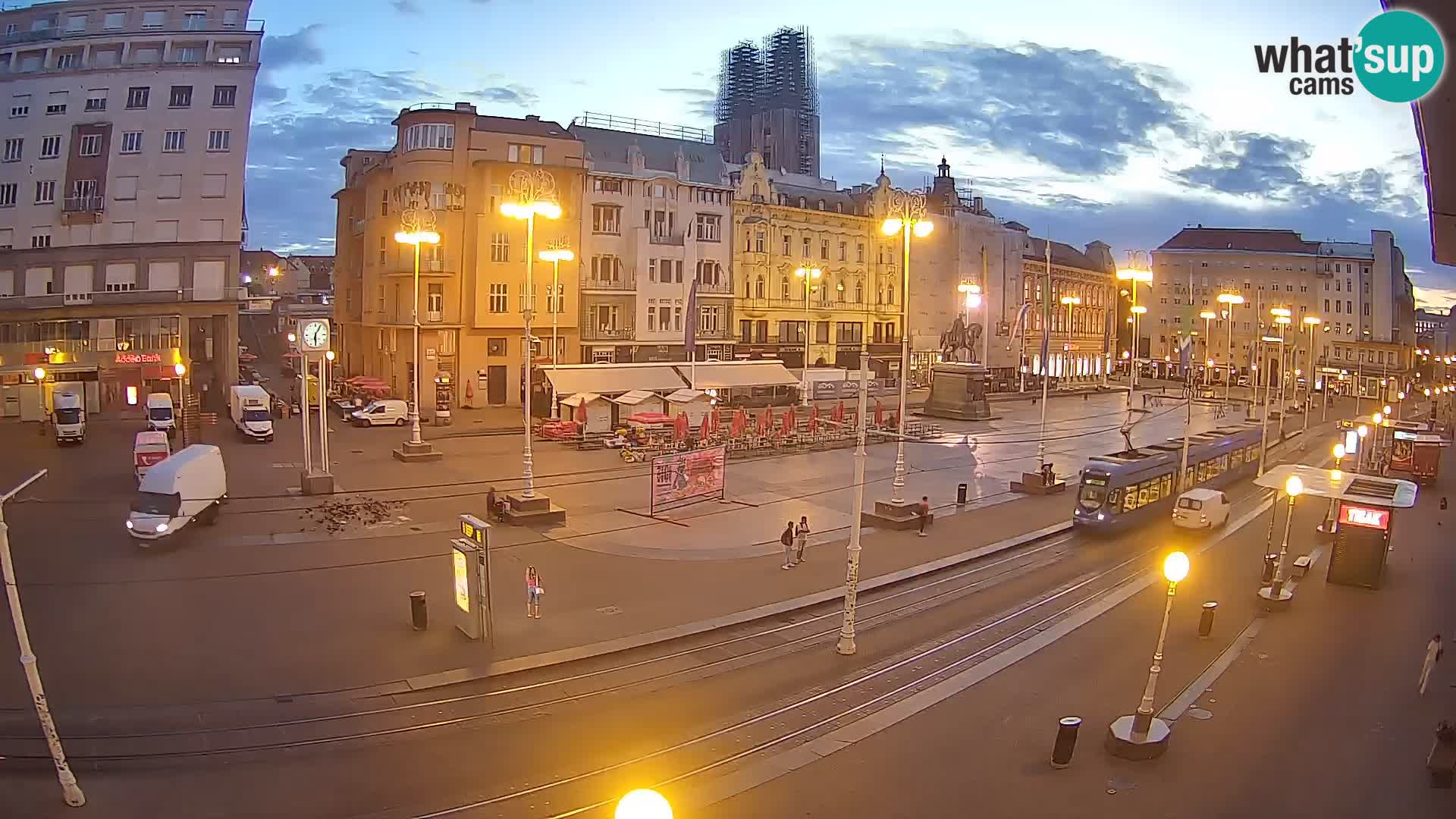 Webcam Zagreb Bana Jelačića square | Croatia