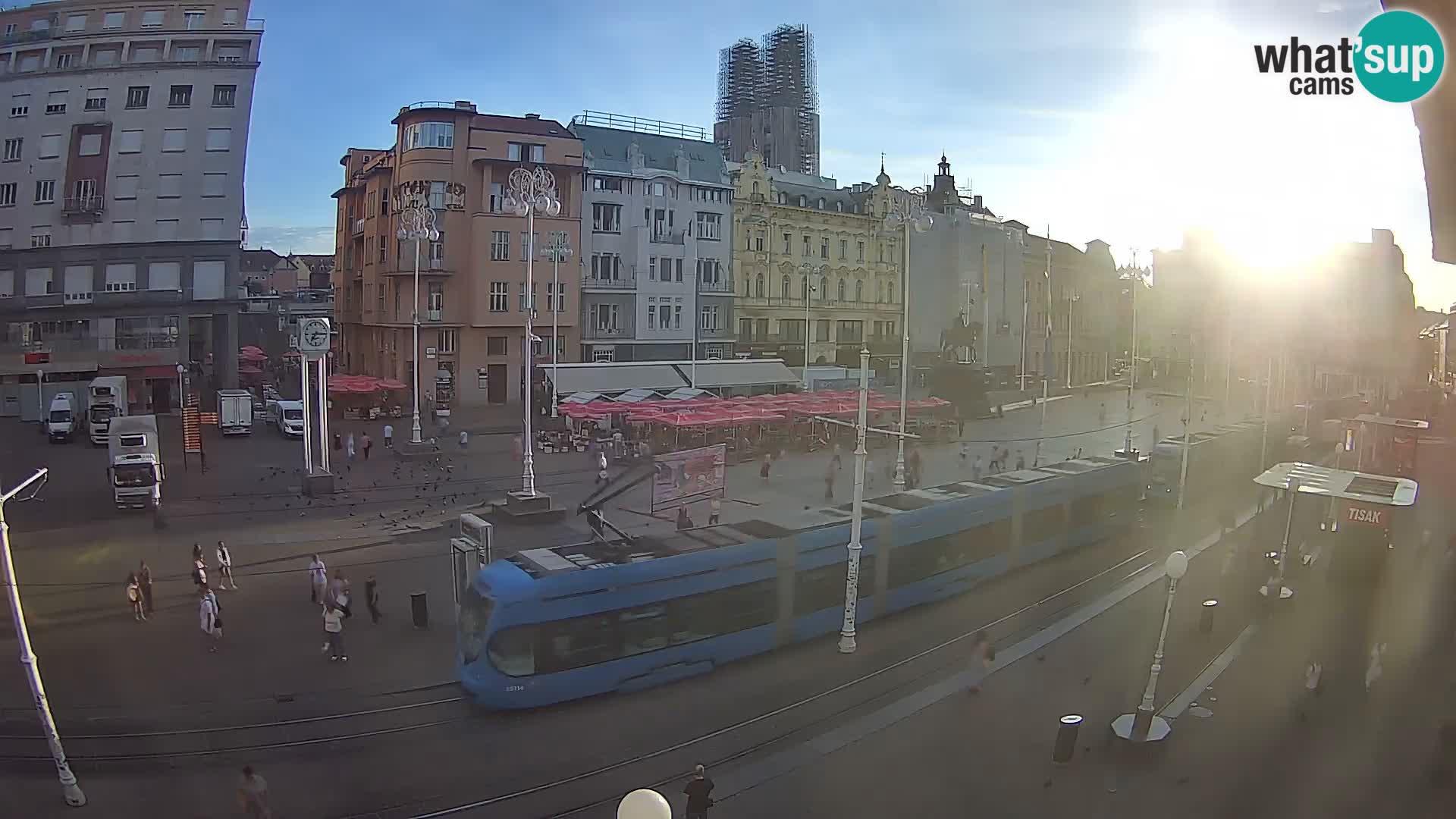 Webcam Zagabria Ban Jelacic piazza | Croazia