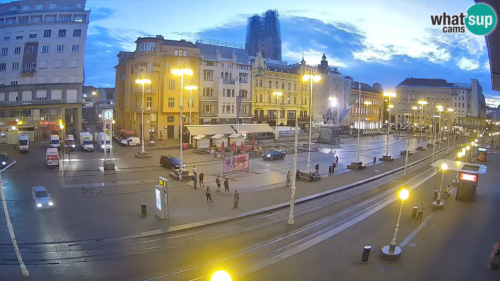 Live Cam Zagreb Ban Jelačić place | Croatie