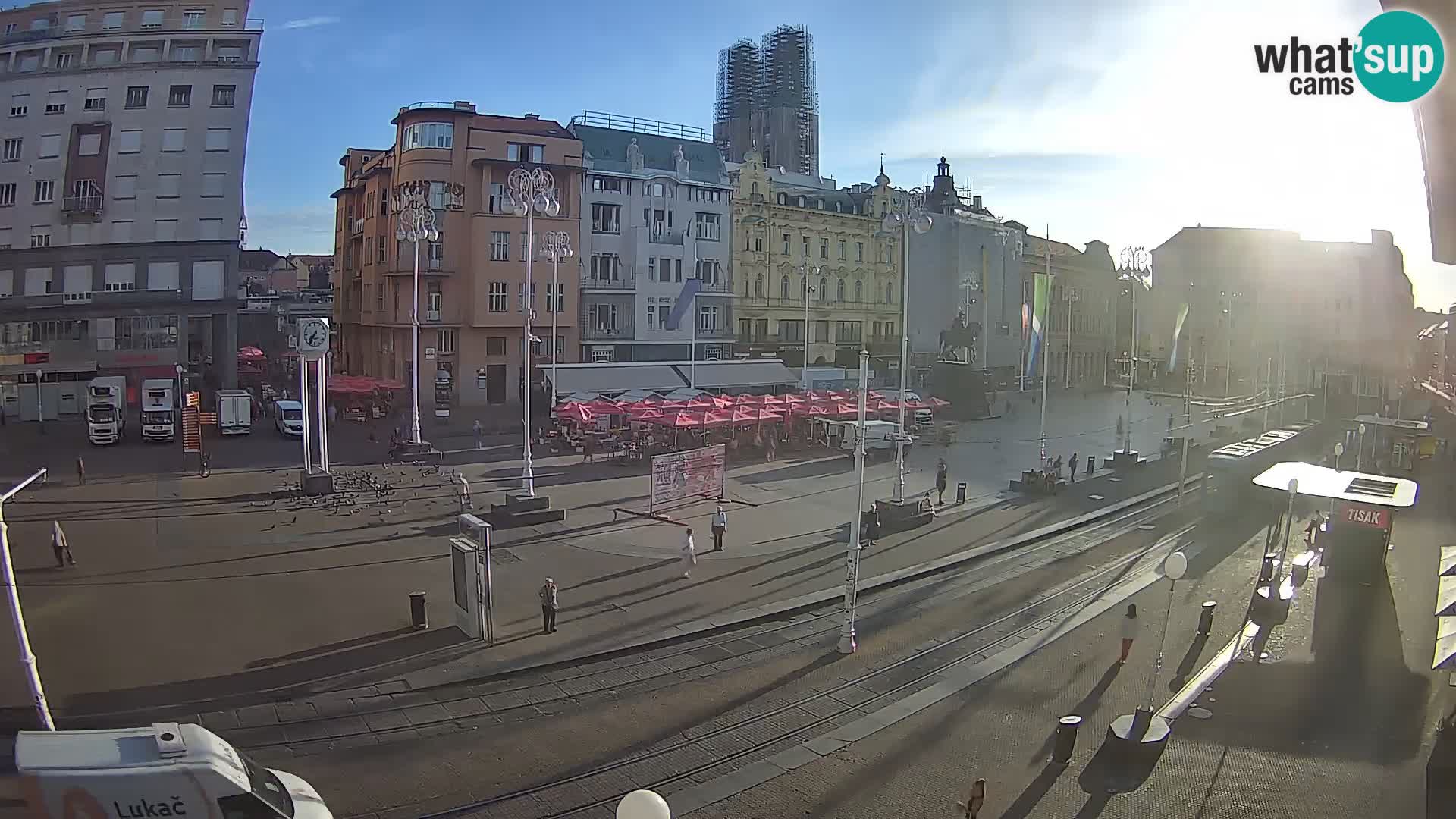 Webcam Zagreb Bana Jelačića square | Croatia