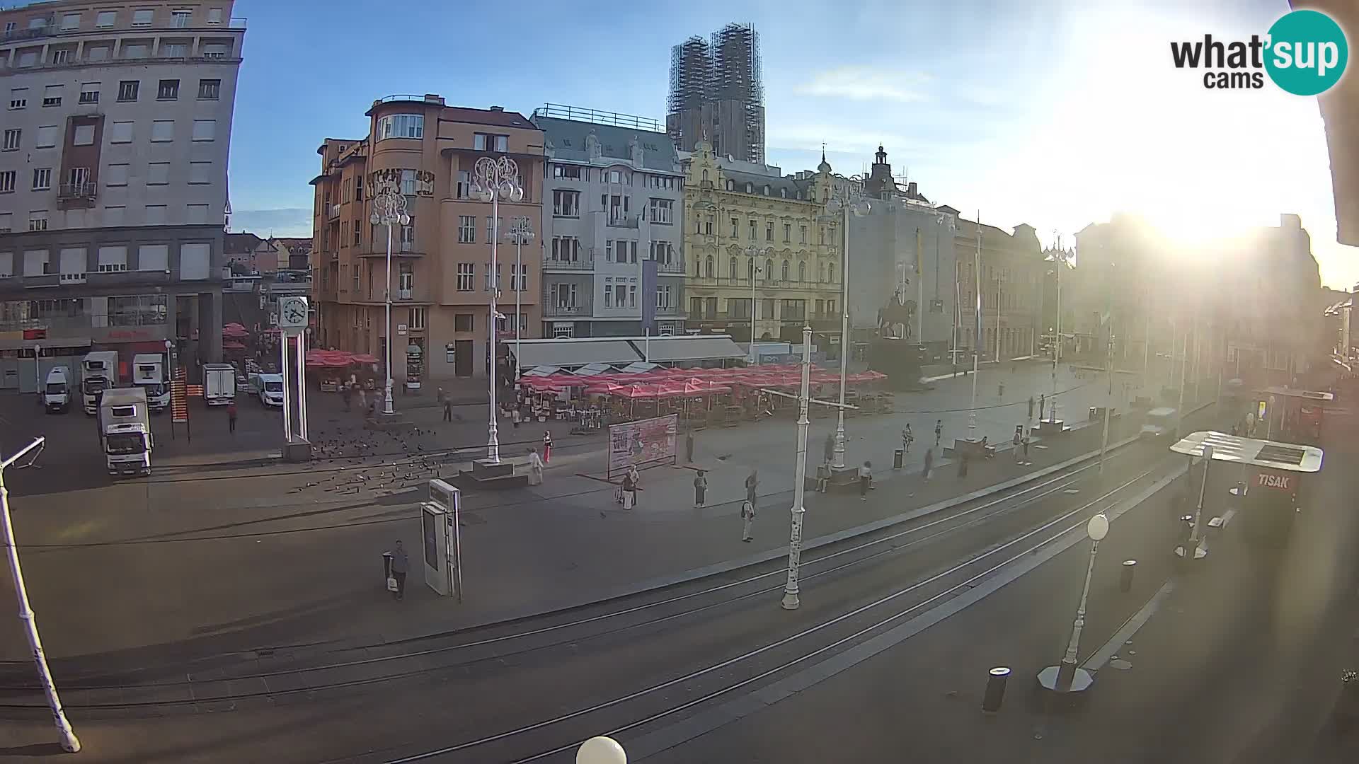 Zagreb live cam Bana Jelačića