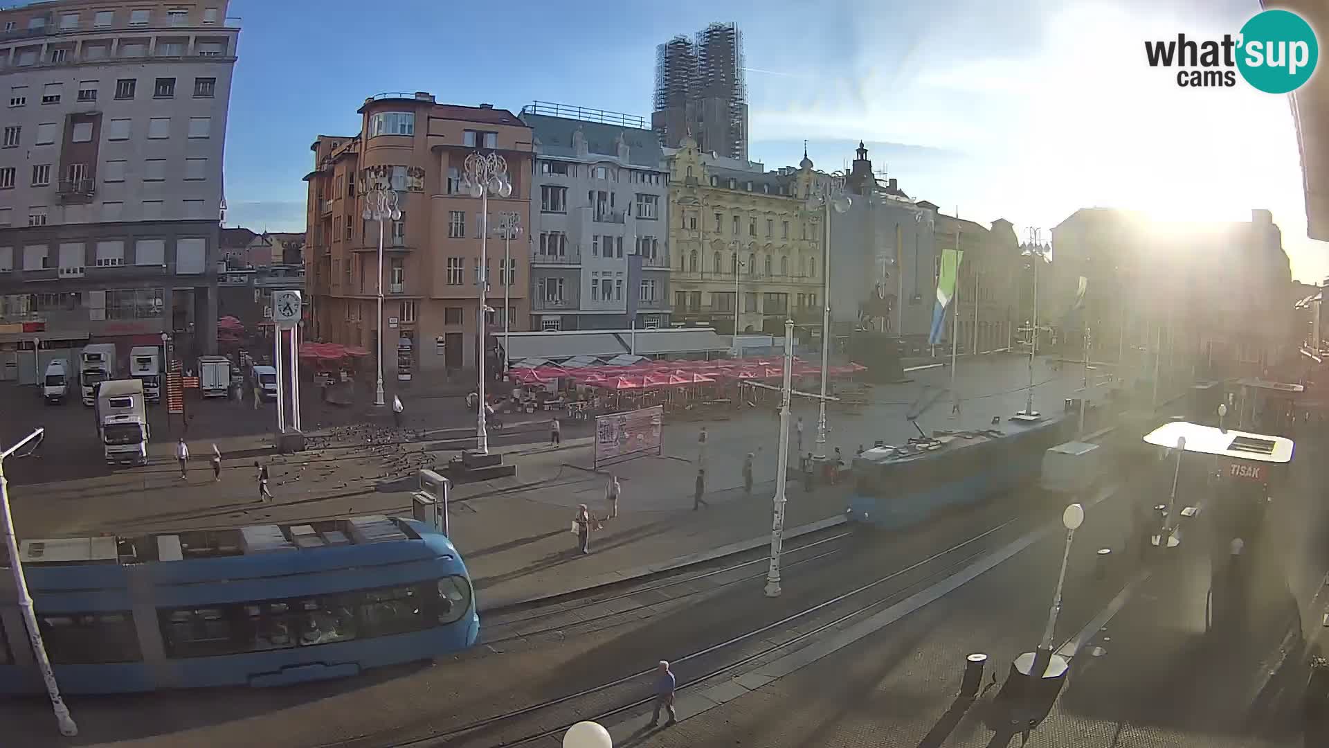 Zagreb live cam Bana Jelačića