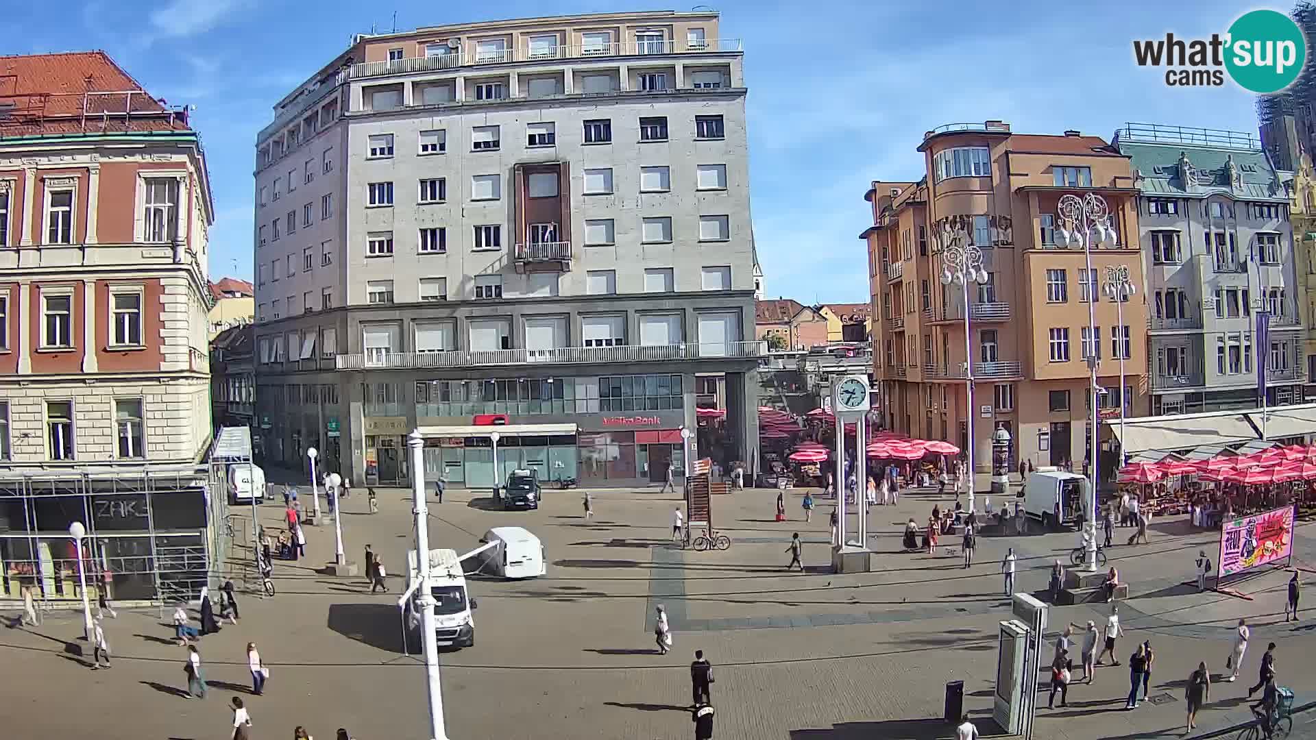 Zagreb live cam Bana Jelačića