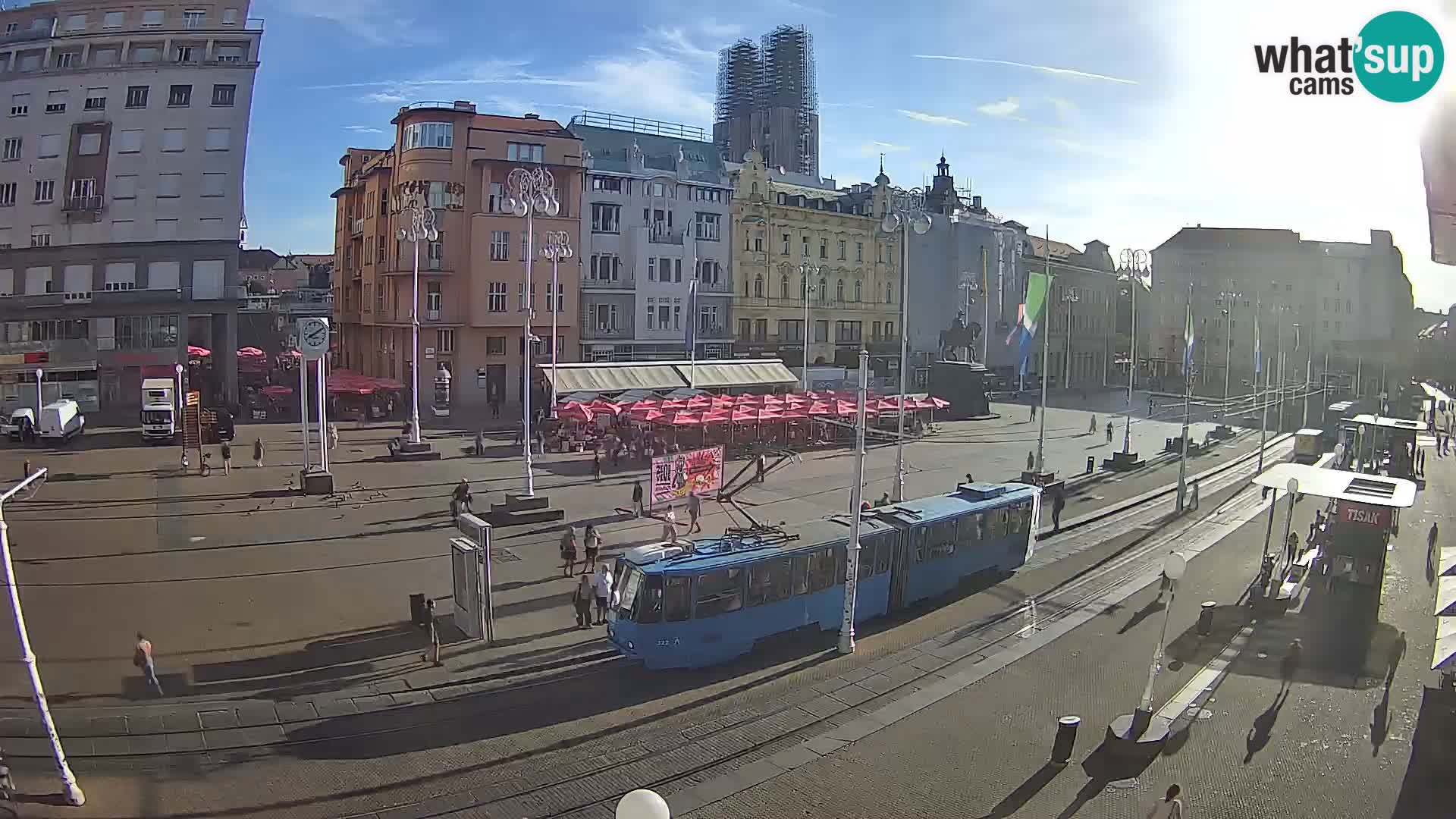 Zagreb webcam Ban Jelacica Platz | Kroatien