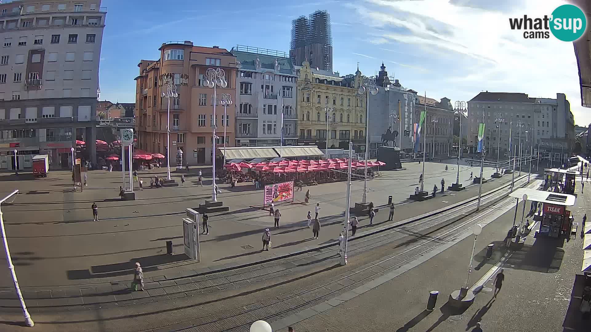 Zagreb webcam Ban Jelacica Platz | Kroatien