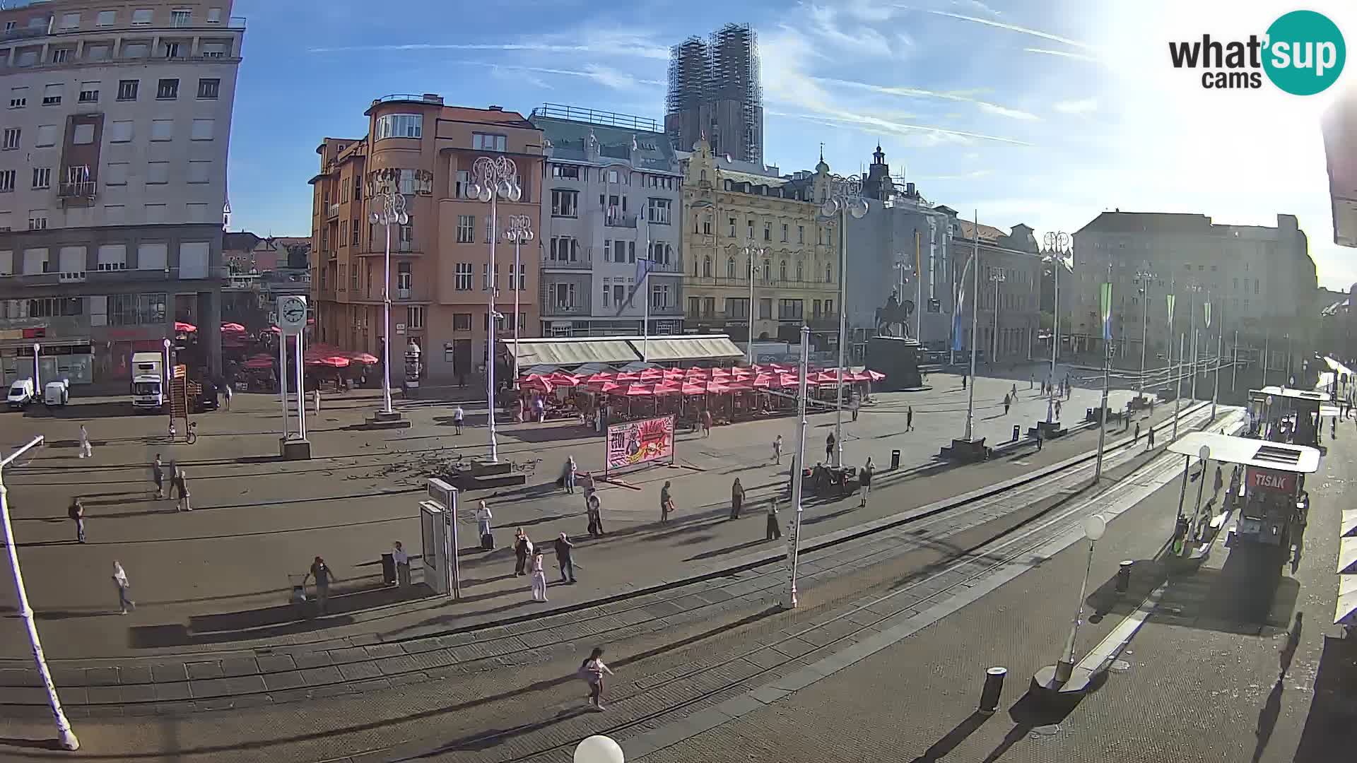 Webcam Zagabria Ban Jelacic piazza | Croazia