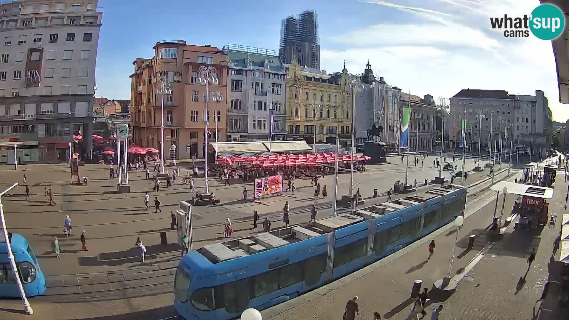 Webcam Zagabria Ban Jelacic piazza | Croazia