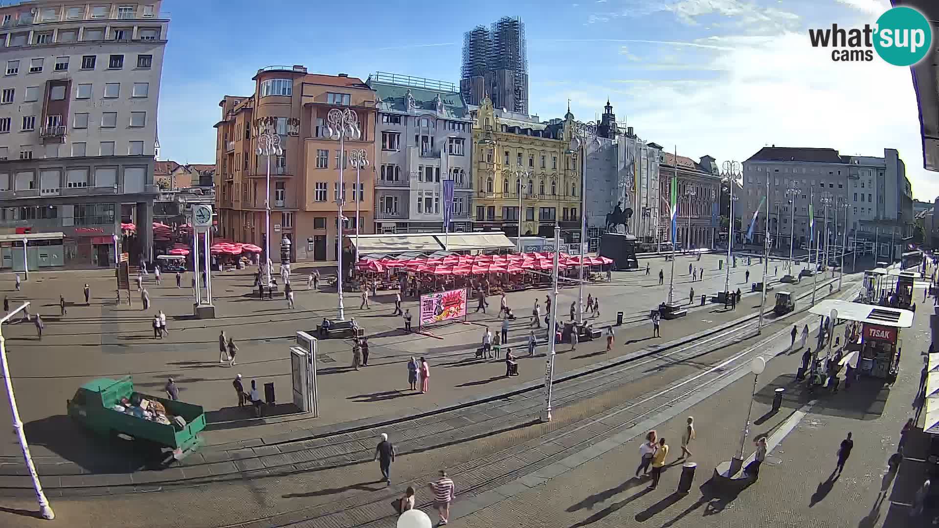 Webcam Zagabria Ban Jelacic piazza | Croazia