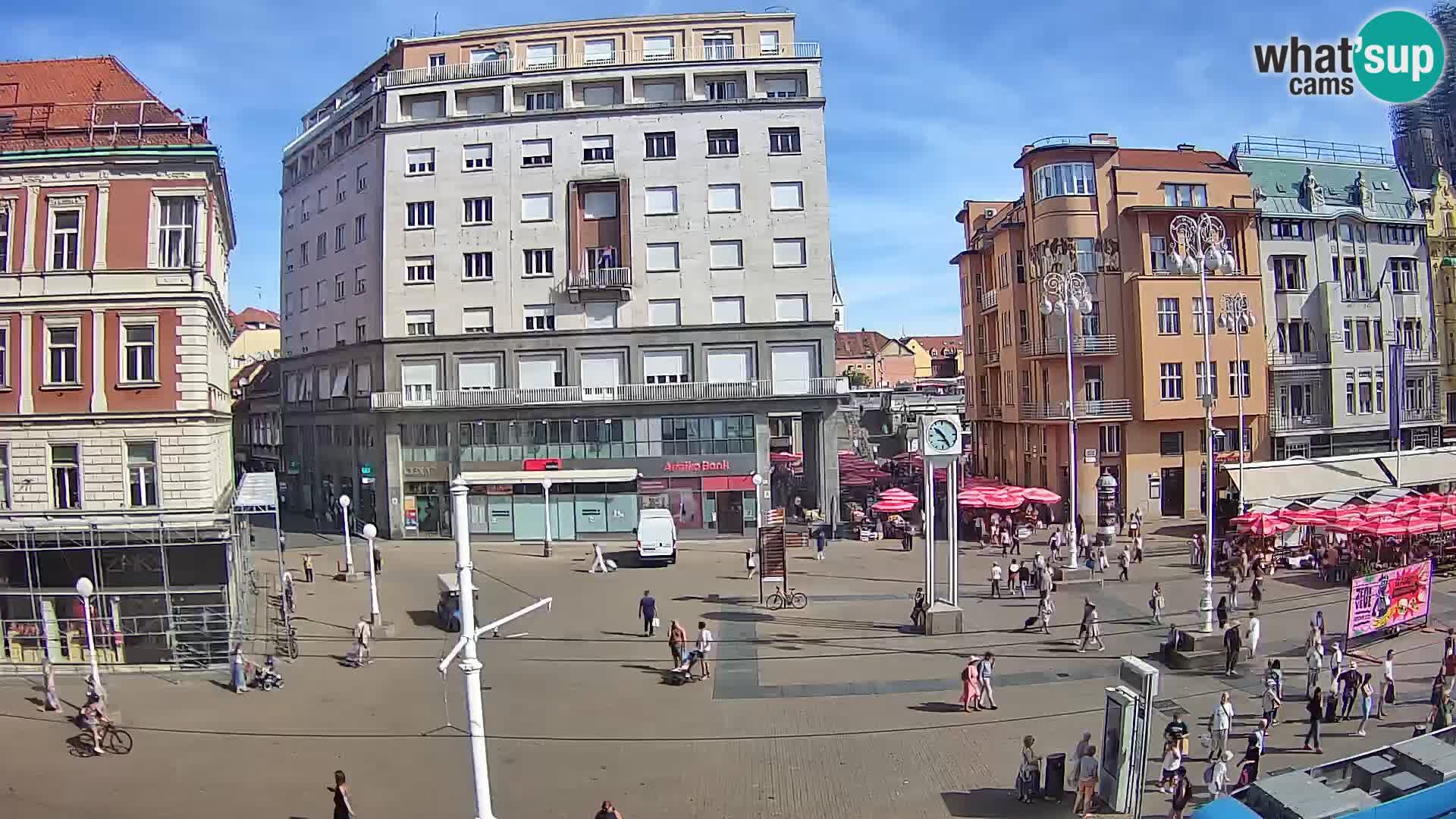 Webcam Zagabria Ban Jelacic piazza | Croazia