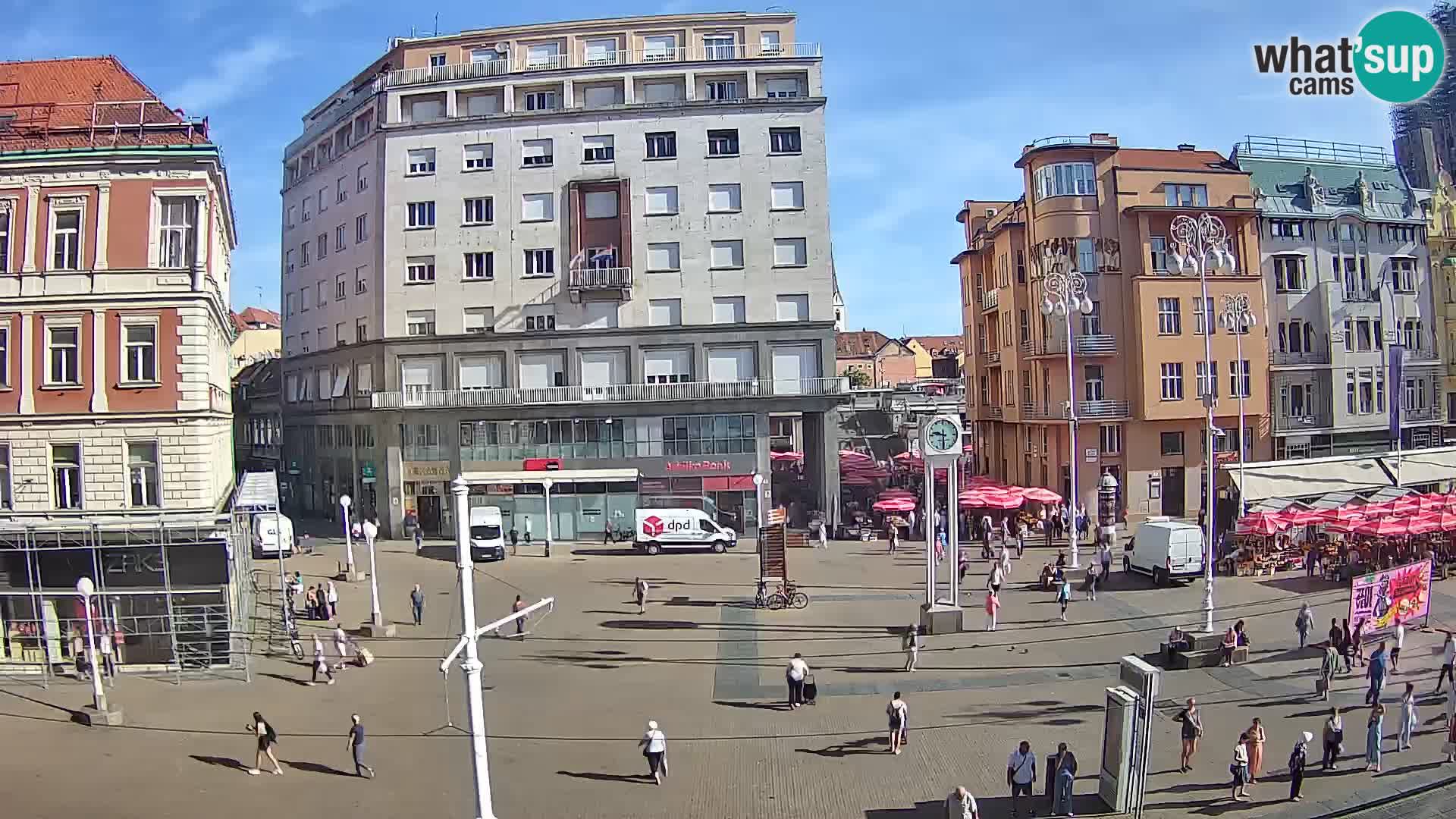 Live Cam Zagreb Ban Jelačić place | Croatie