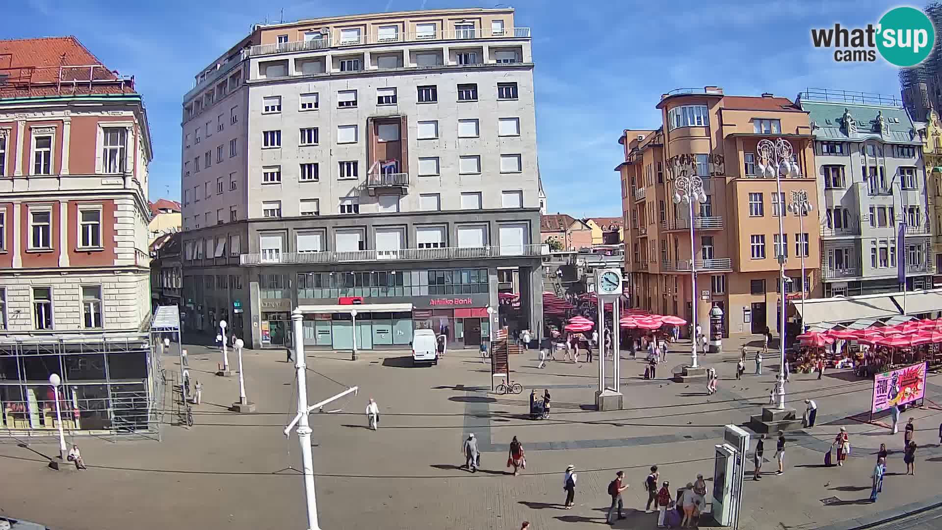 Webcam Zagabria Ban Jelacic piazza | Croazia