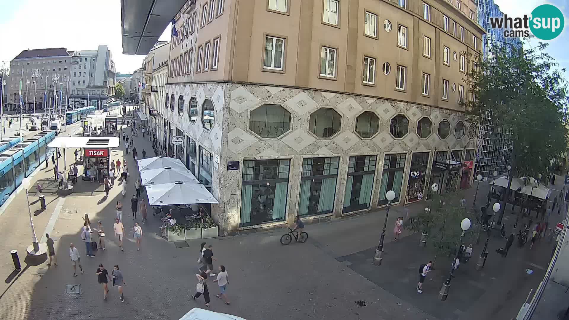 Zagreb webcam Ban Jelacica Platz | Kroatien