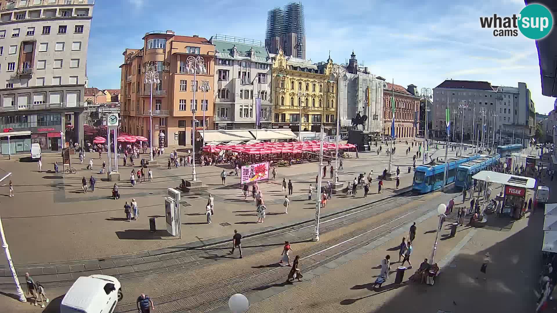 Zagreb live cam Bana Jelačića