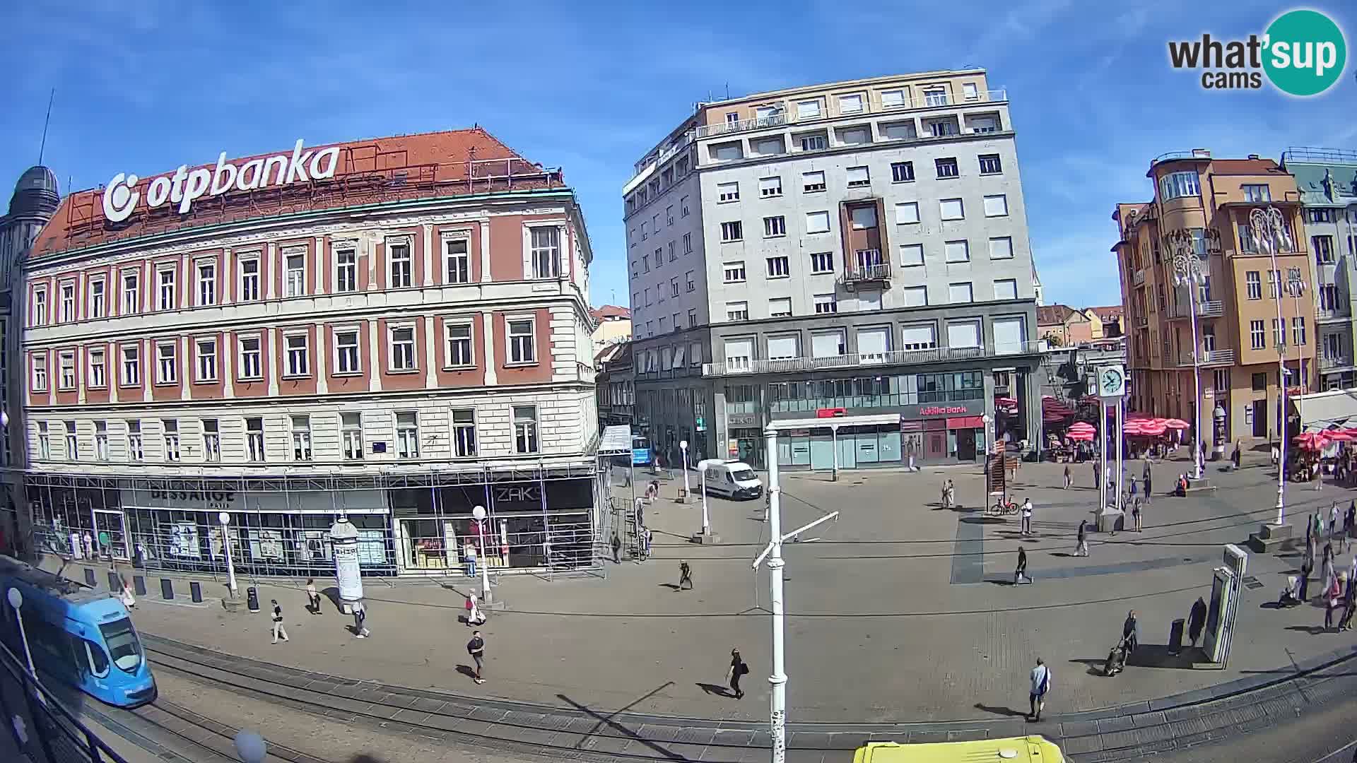 Zagreb webcam Ban Jelacica Platz | Kroatien