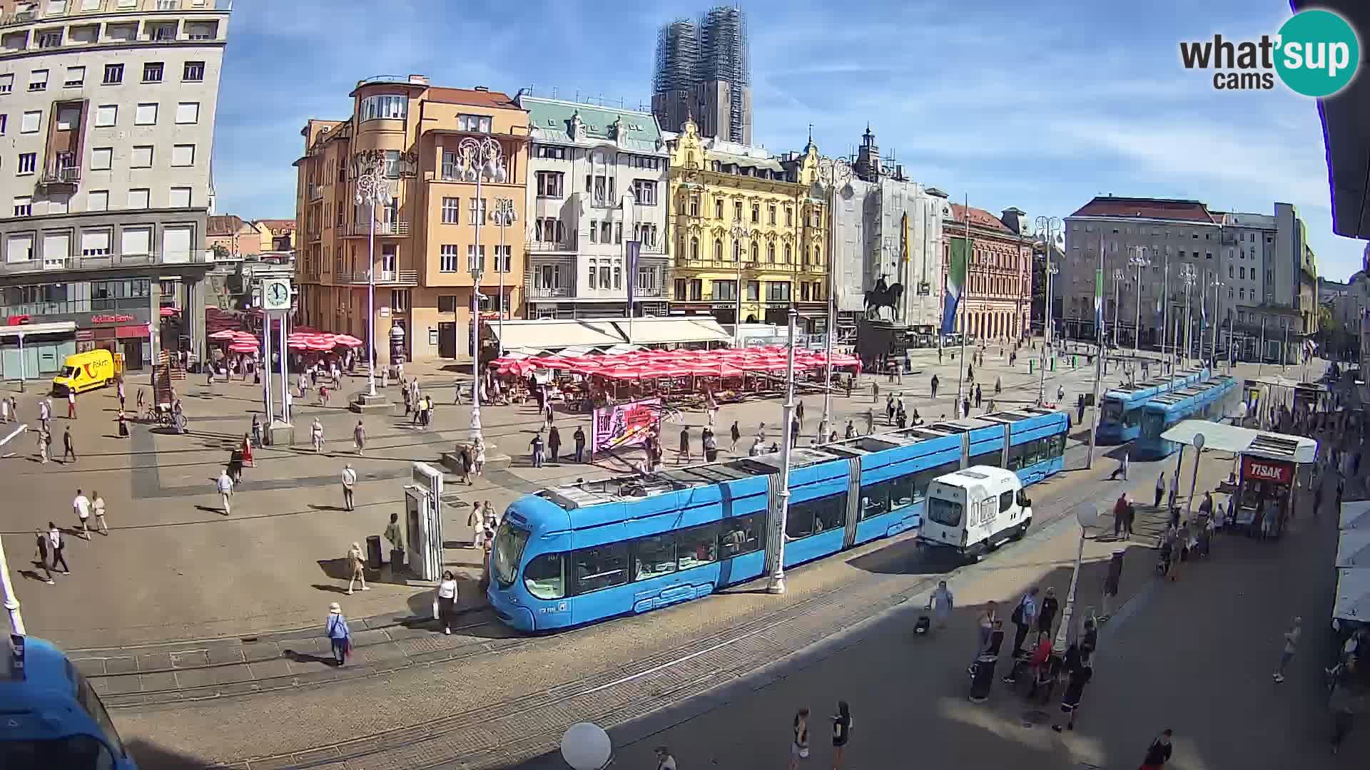 Webcam Zagabria Ban Jelacic piazza | Croazia