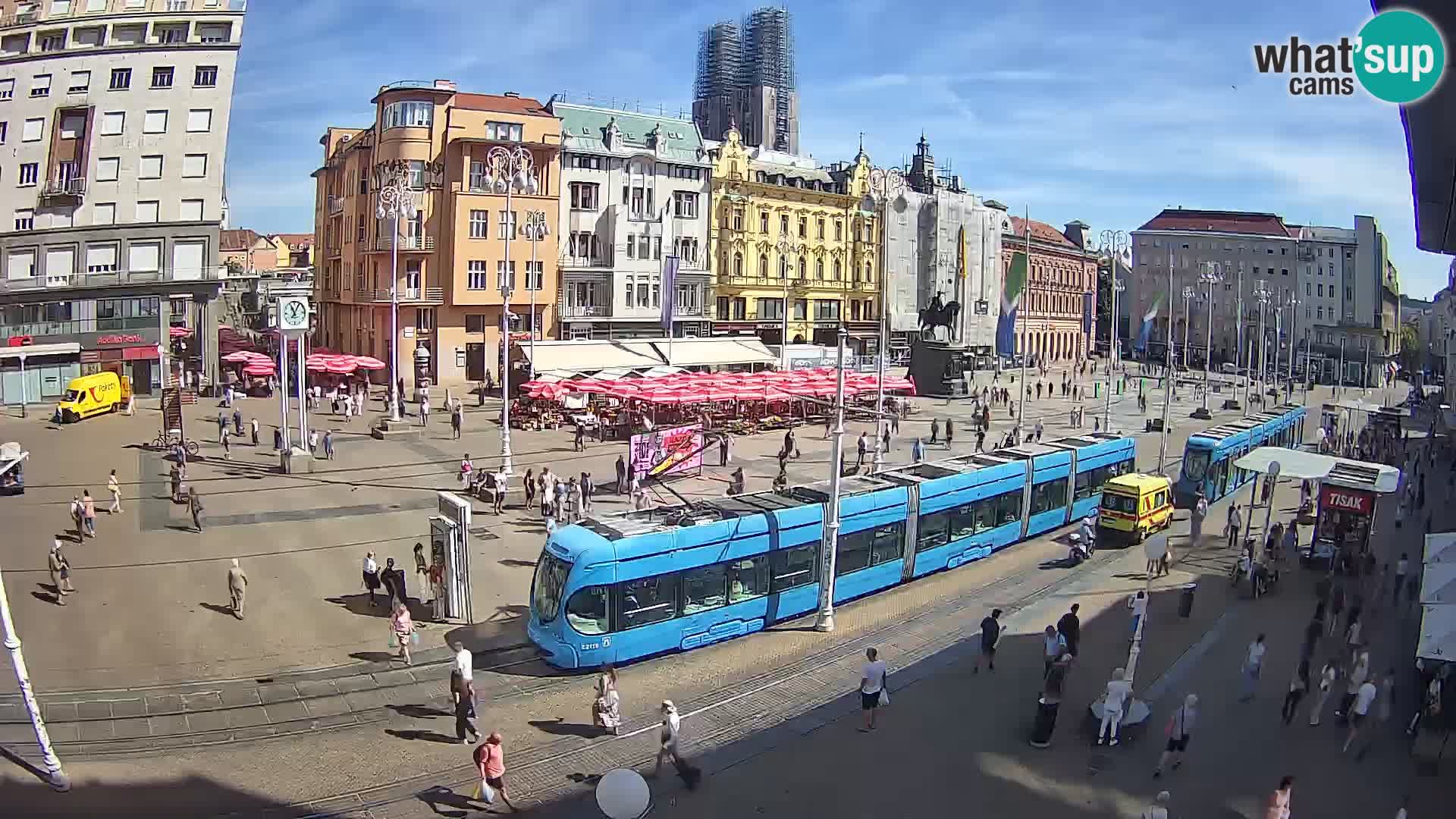 Zagreb live cam Bana Jelačića