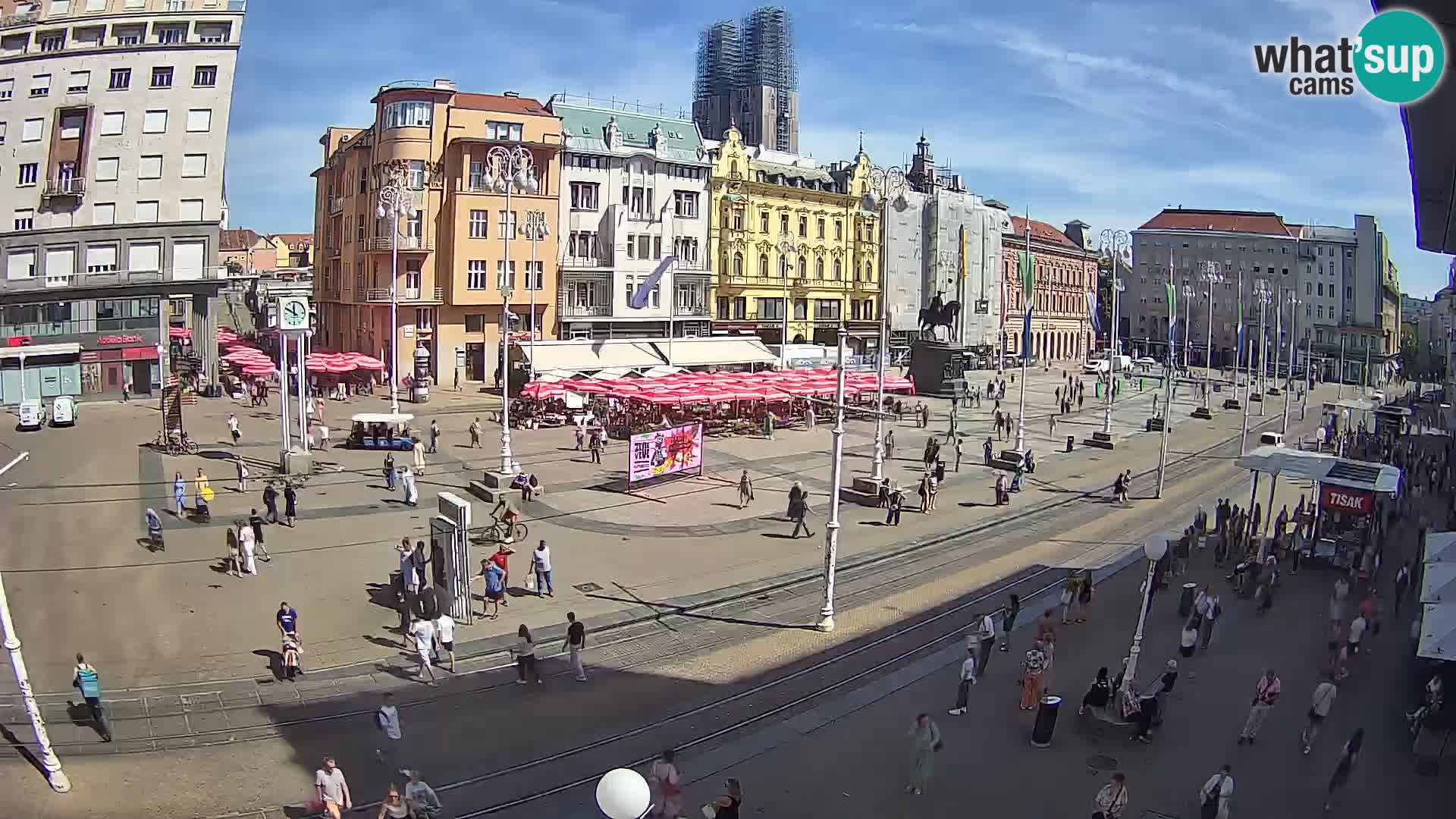 Live Cam Zagreb Ban Jelačić place | Croatie