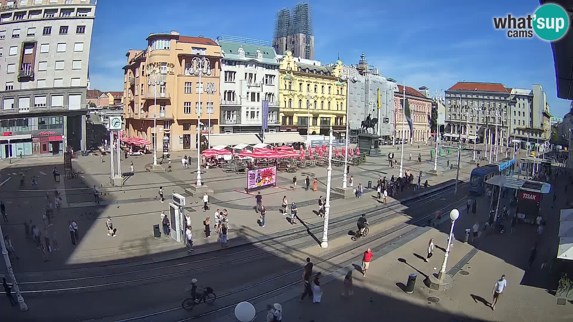 Zagreb live cam Bana Jelačića