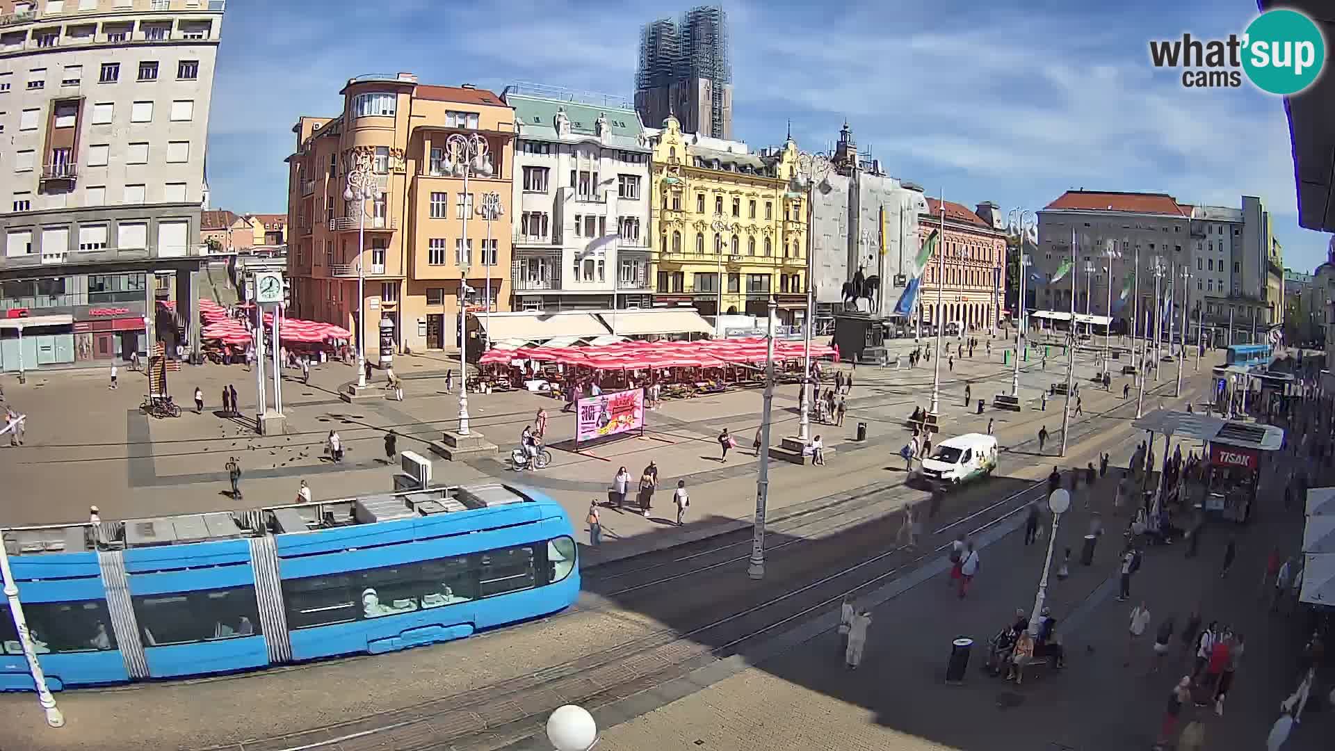 Zagreb live cam Bana Jelačića