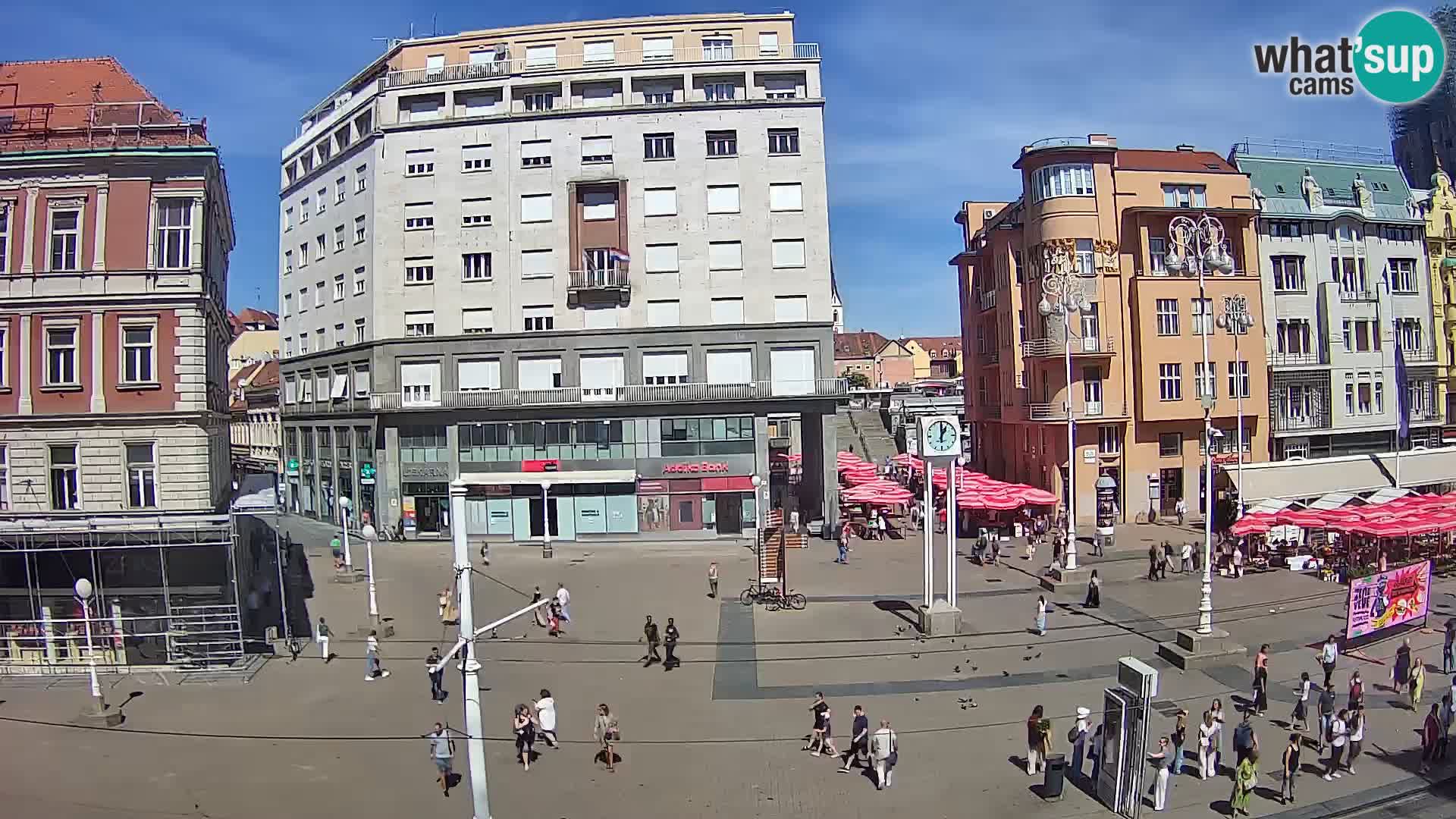 Webcam Zagabria Ban Jelacic piazza | Croazia