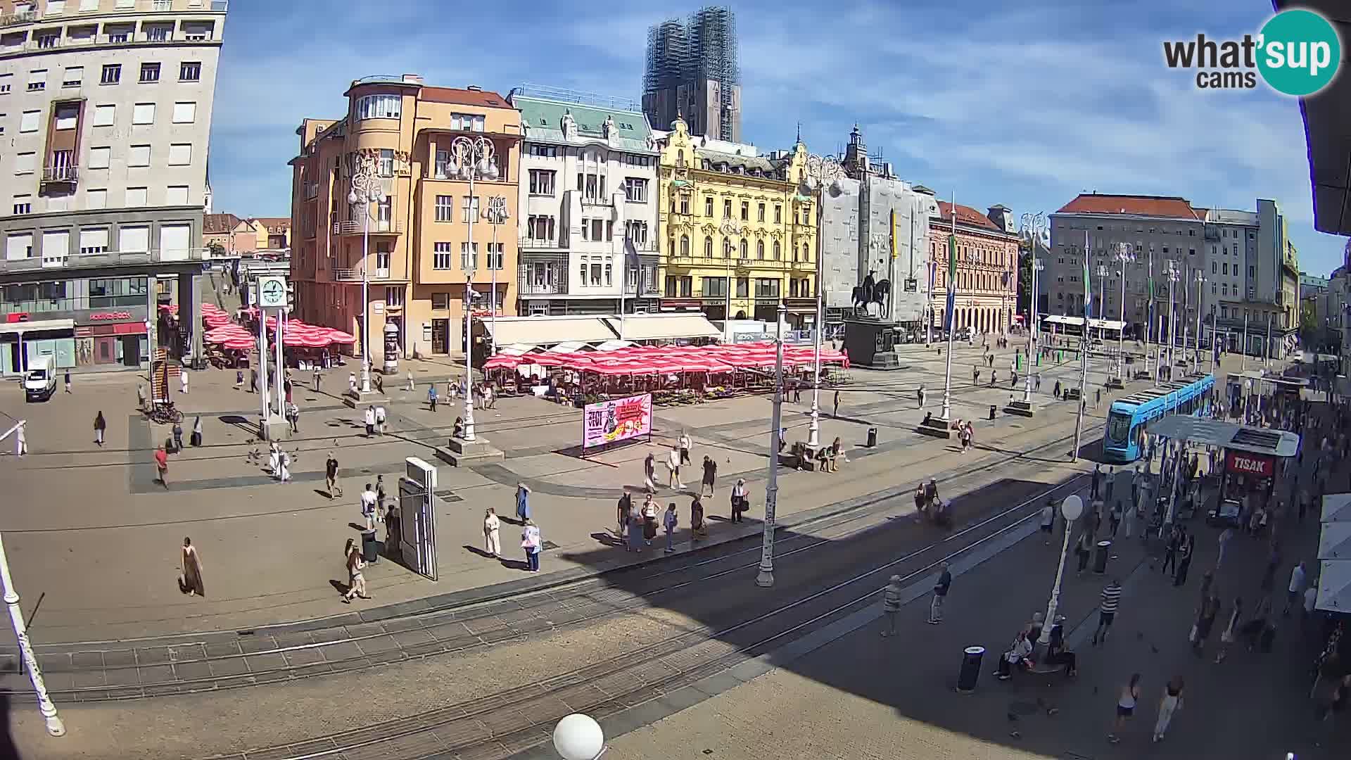 Zagreb live cam Bana Jelačića