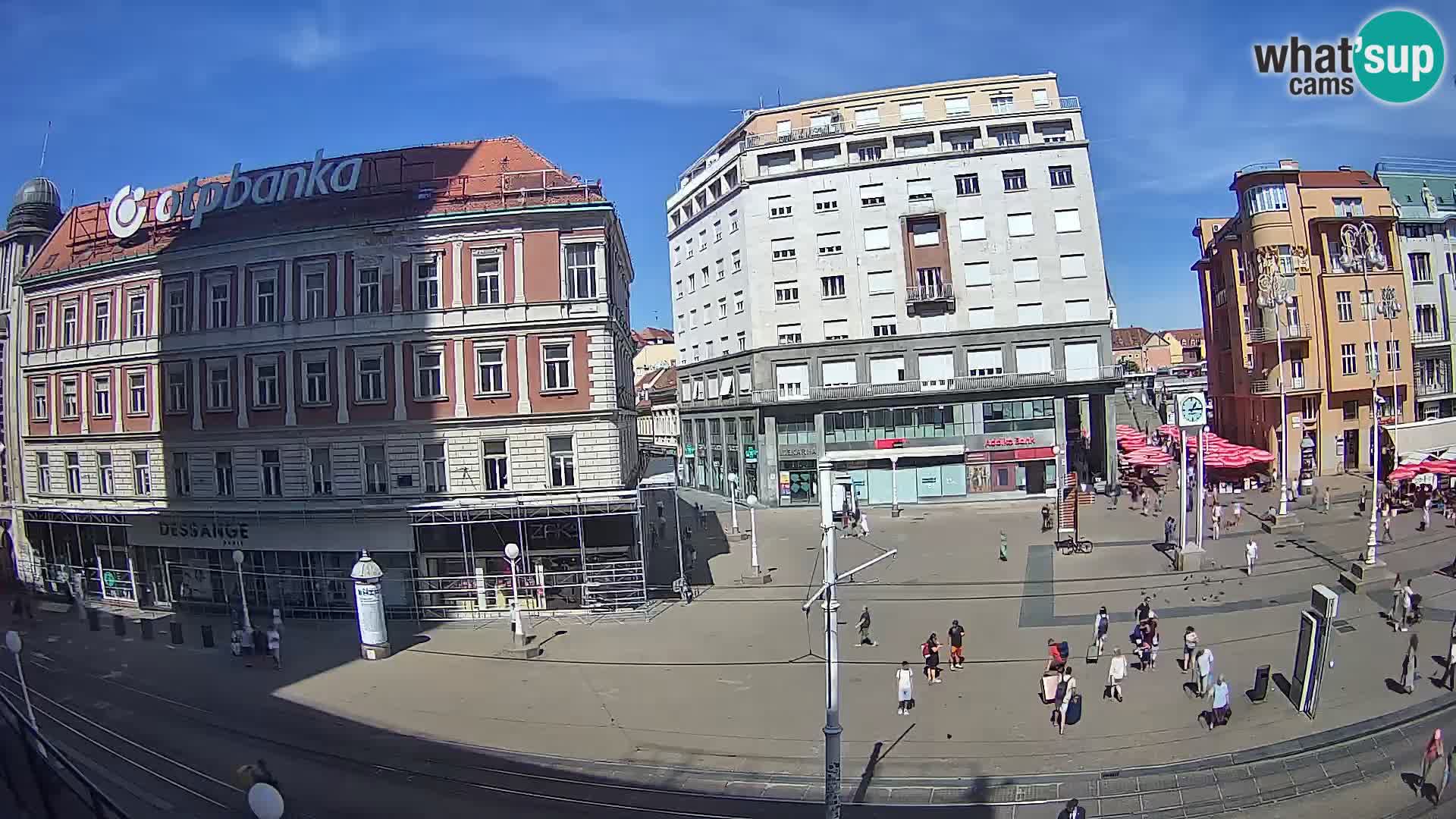Zagreb webcam Ban Jelacica Platz | Kroatien