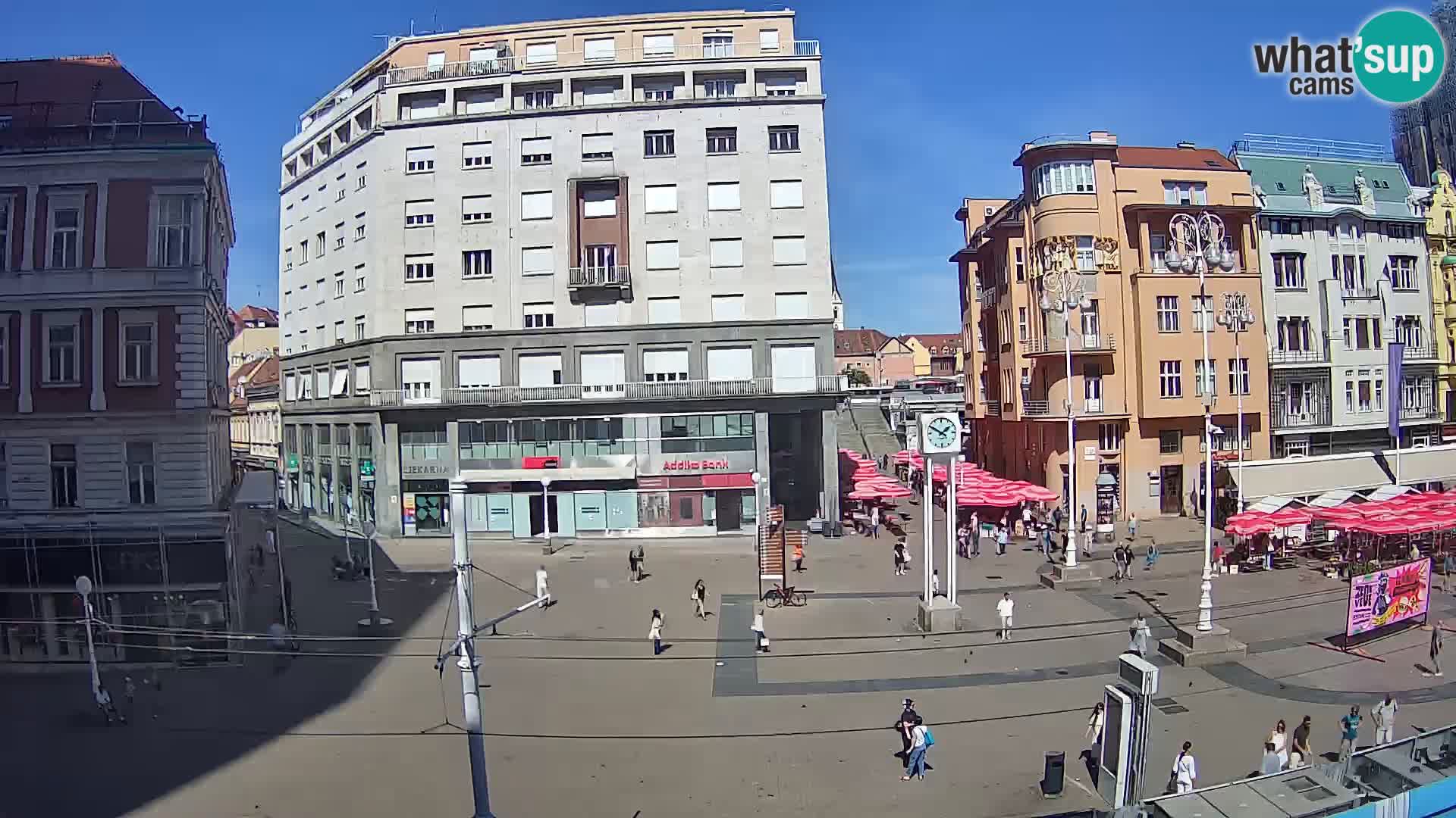 Zagreb live cam Bana Jelačića