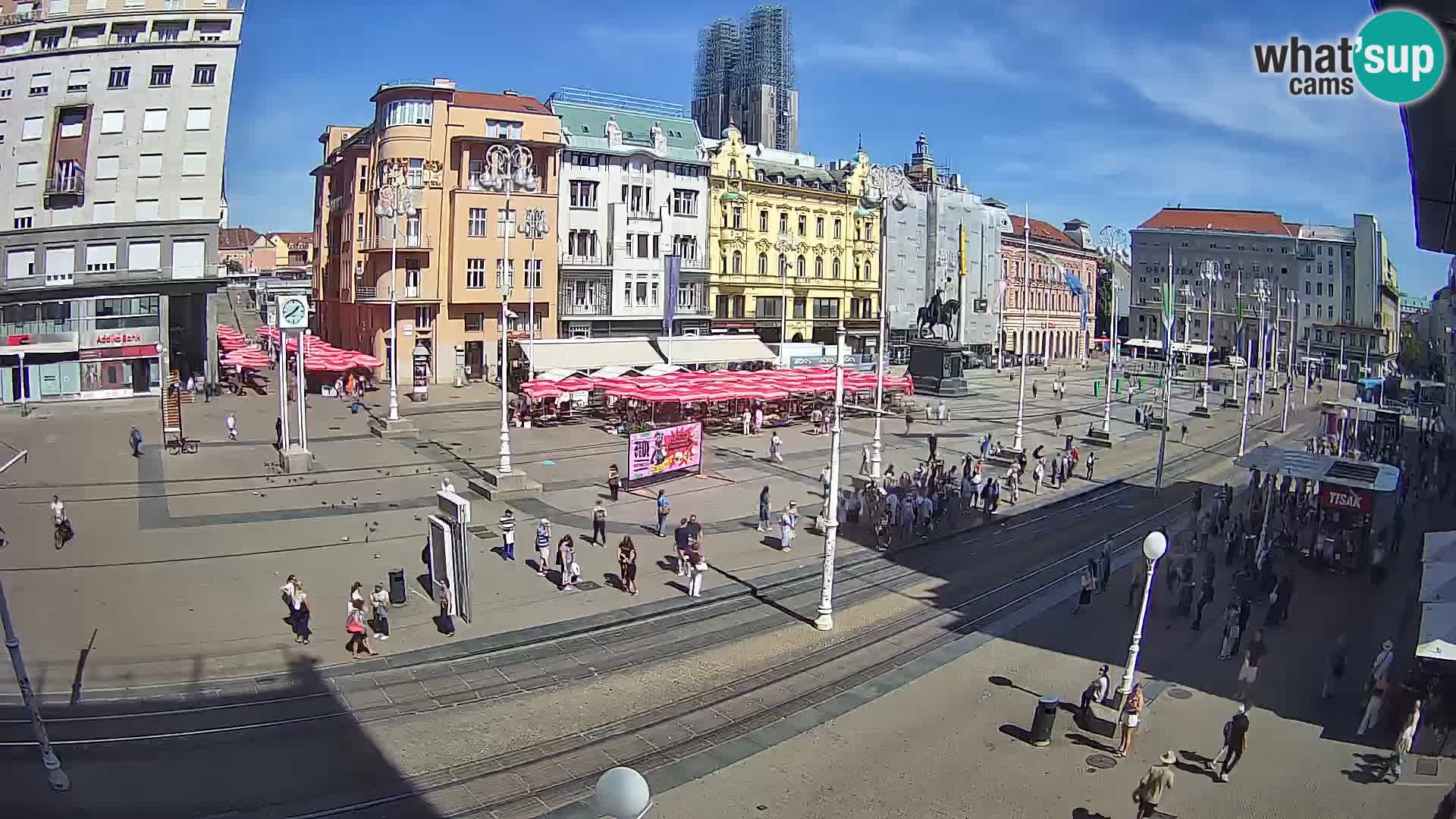 Zagreb live cam Bana Jelačića