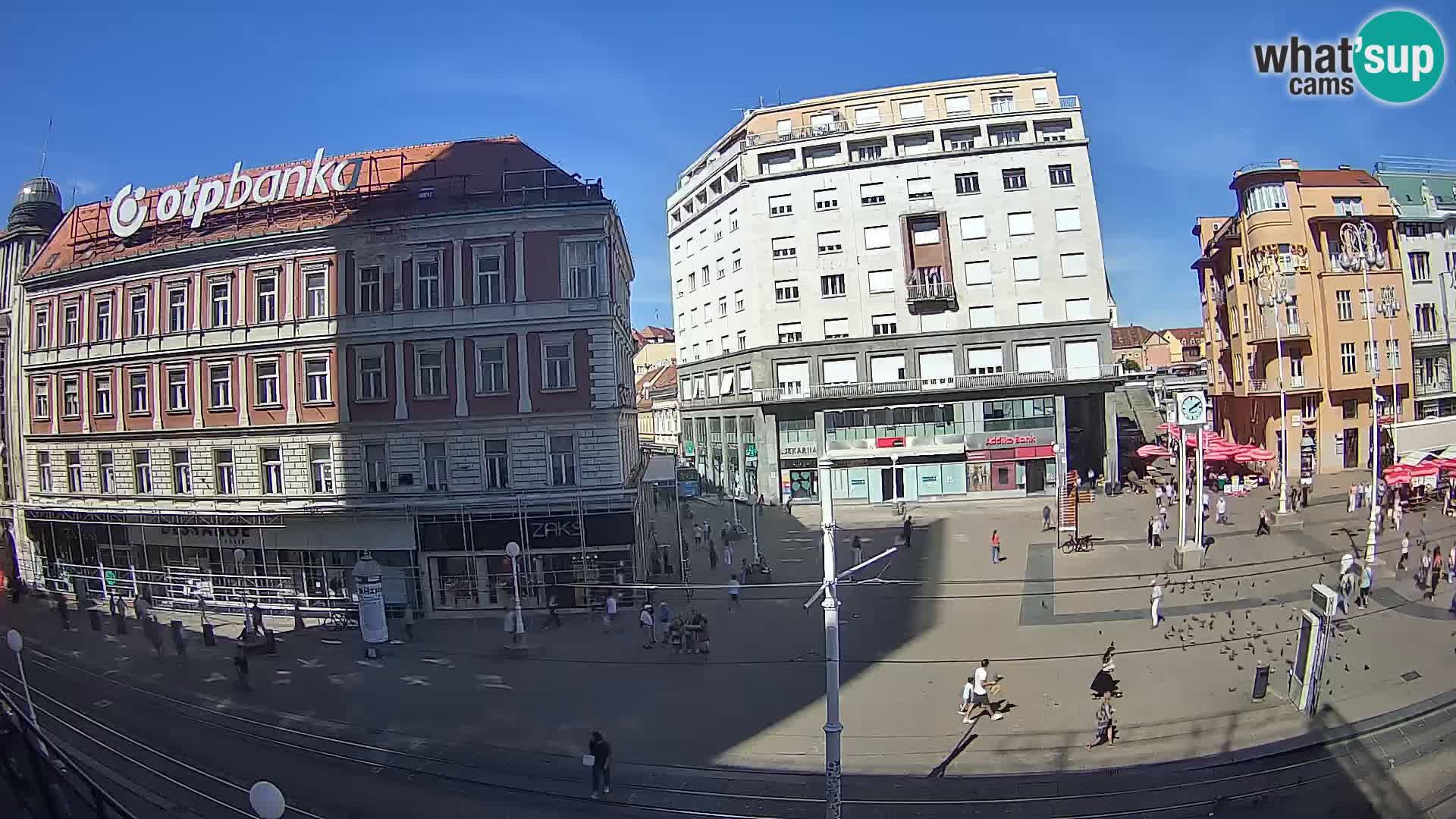 Zagreb webcam Ban Jelacica Platz | Kroatien