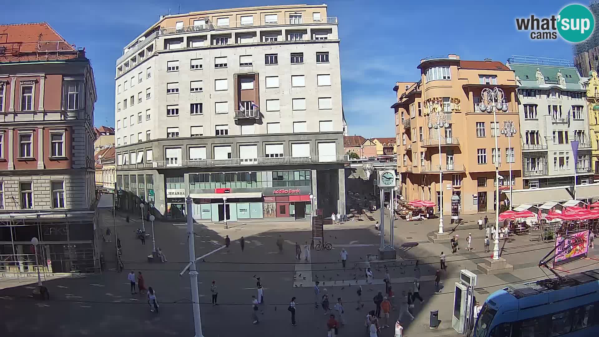 Webcam Zagreb Bana Jelačića square | Croatia