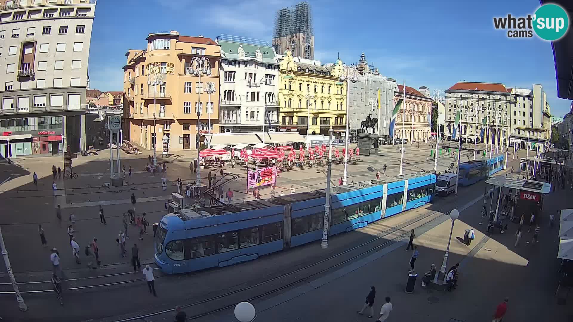 Webcam Zagabria Ban Jelacic piazza | Croazia