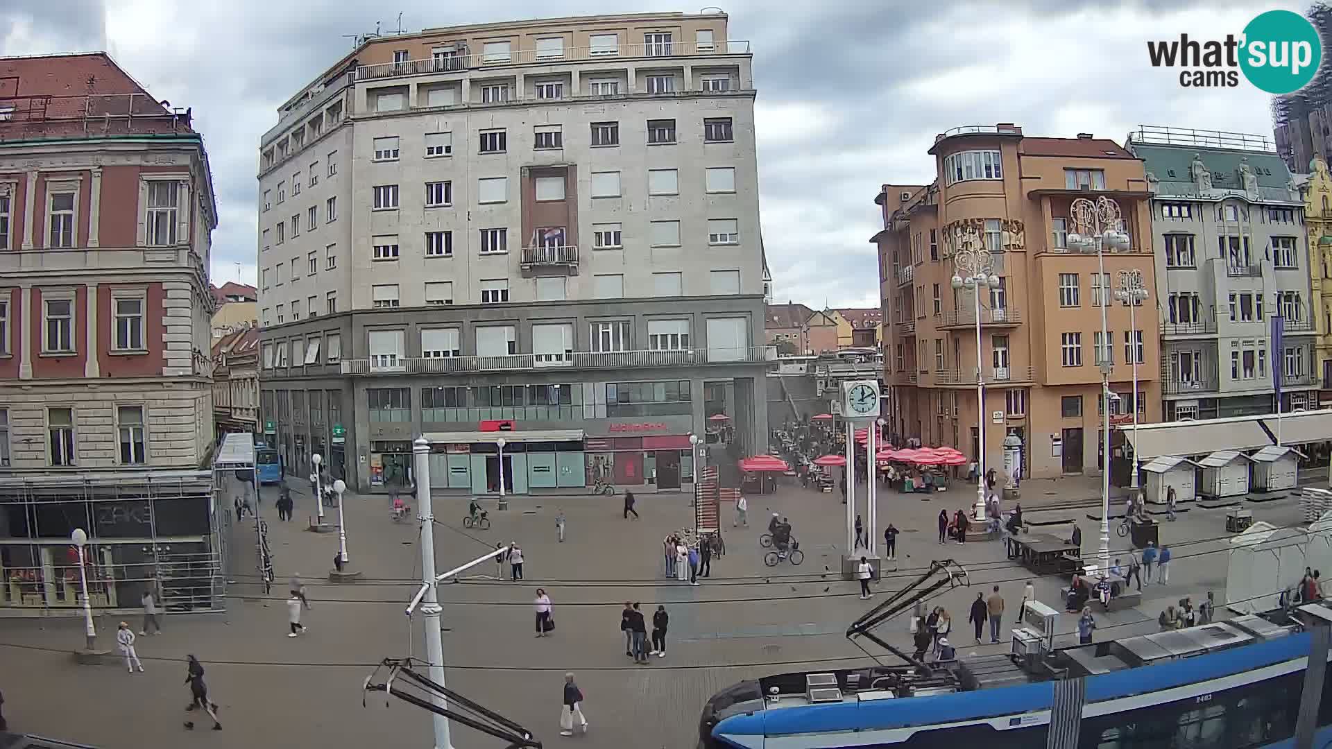 Webcam Zagreb Bana Jelačića square | Croatia