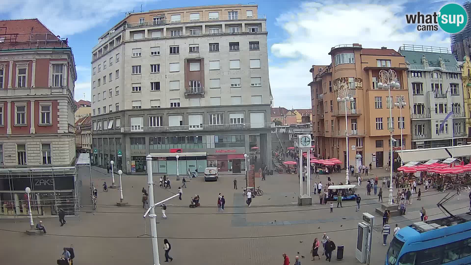 Webcam Zagreb Bana Jelačića square | Croatia